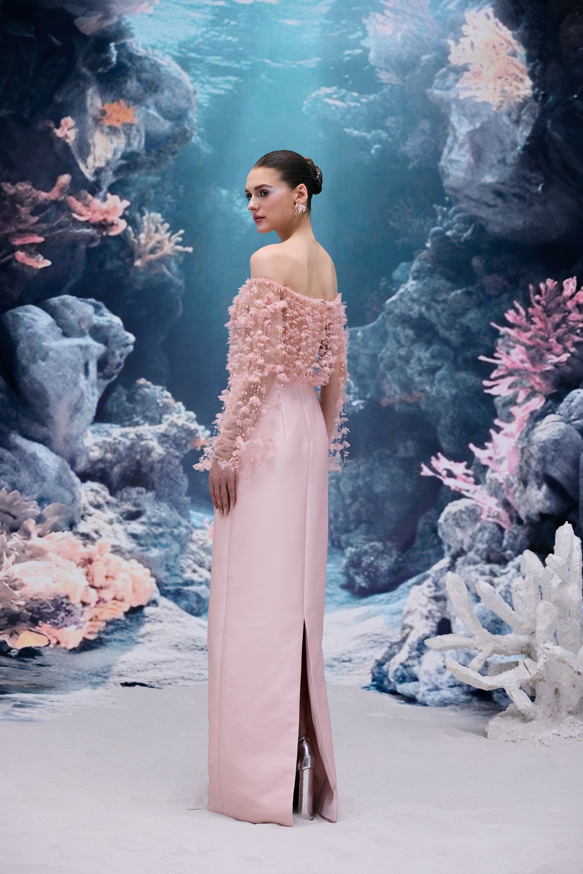 Yvette Tulle & Royal Taffeta Dress