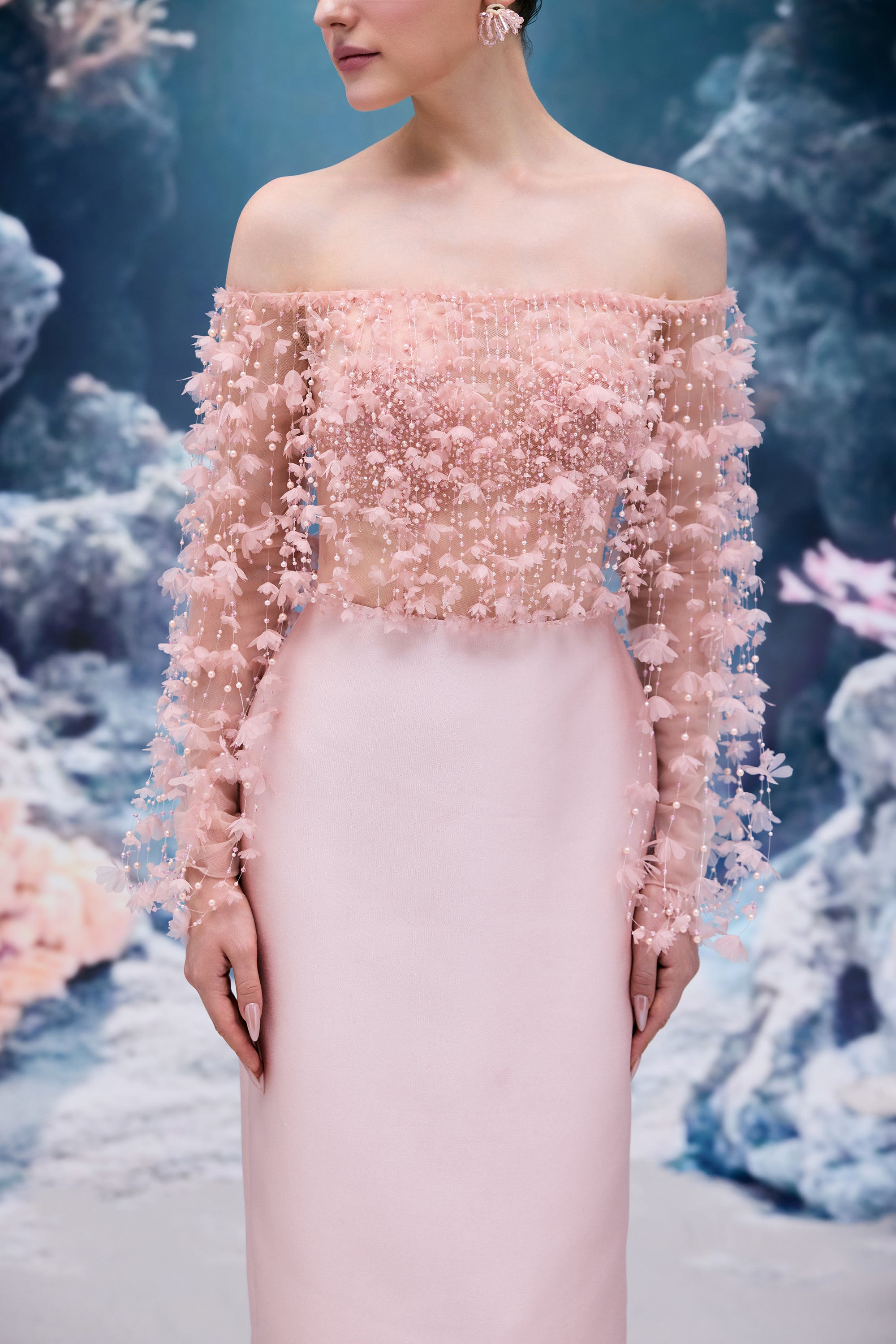 Yvette Tulle & Royal Taffeta Dress