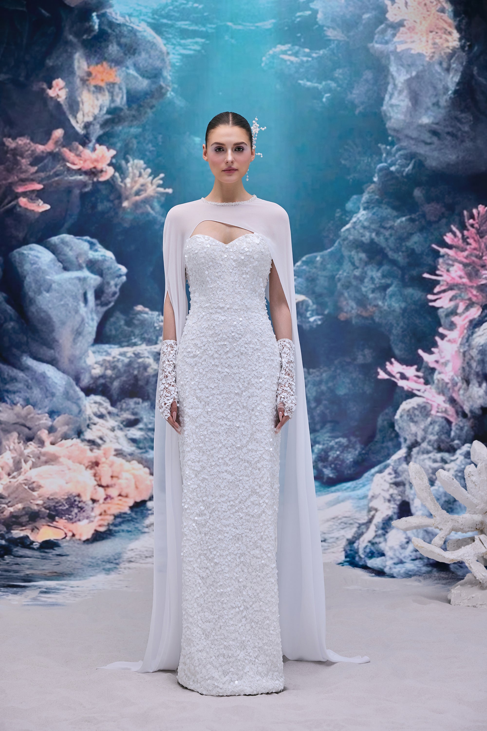 Annelise Sequin Lace Dress