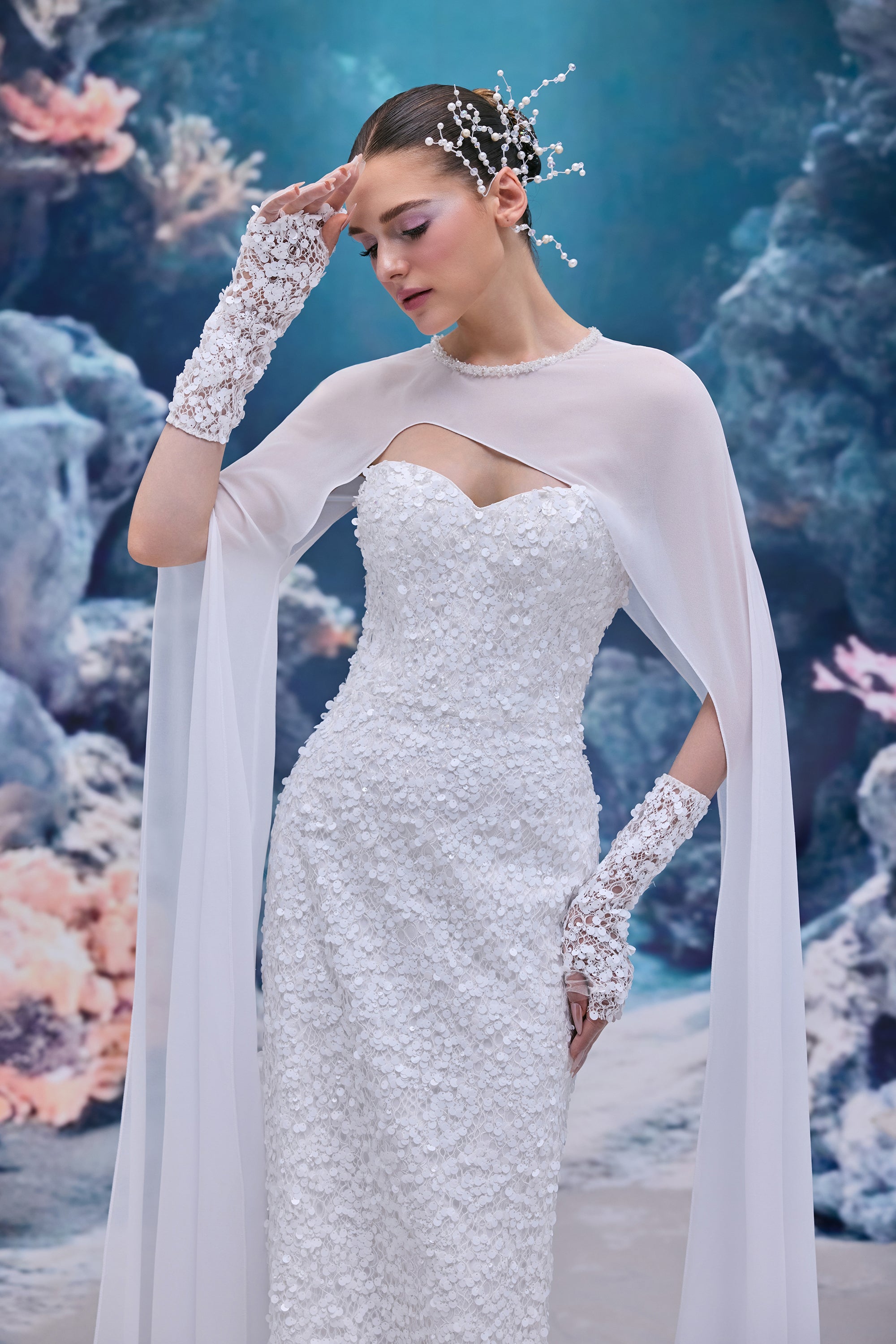 Annelise Sequin Lace Dress