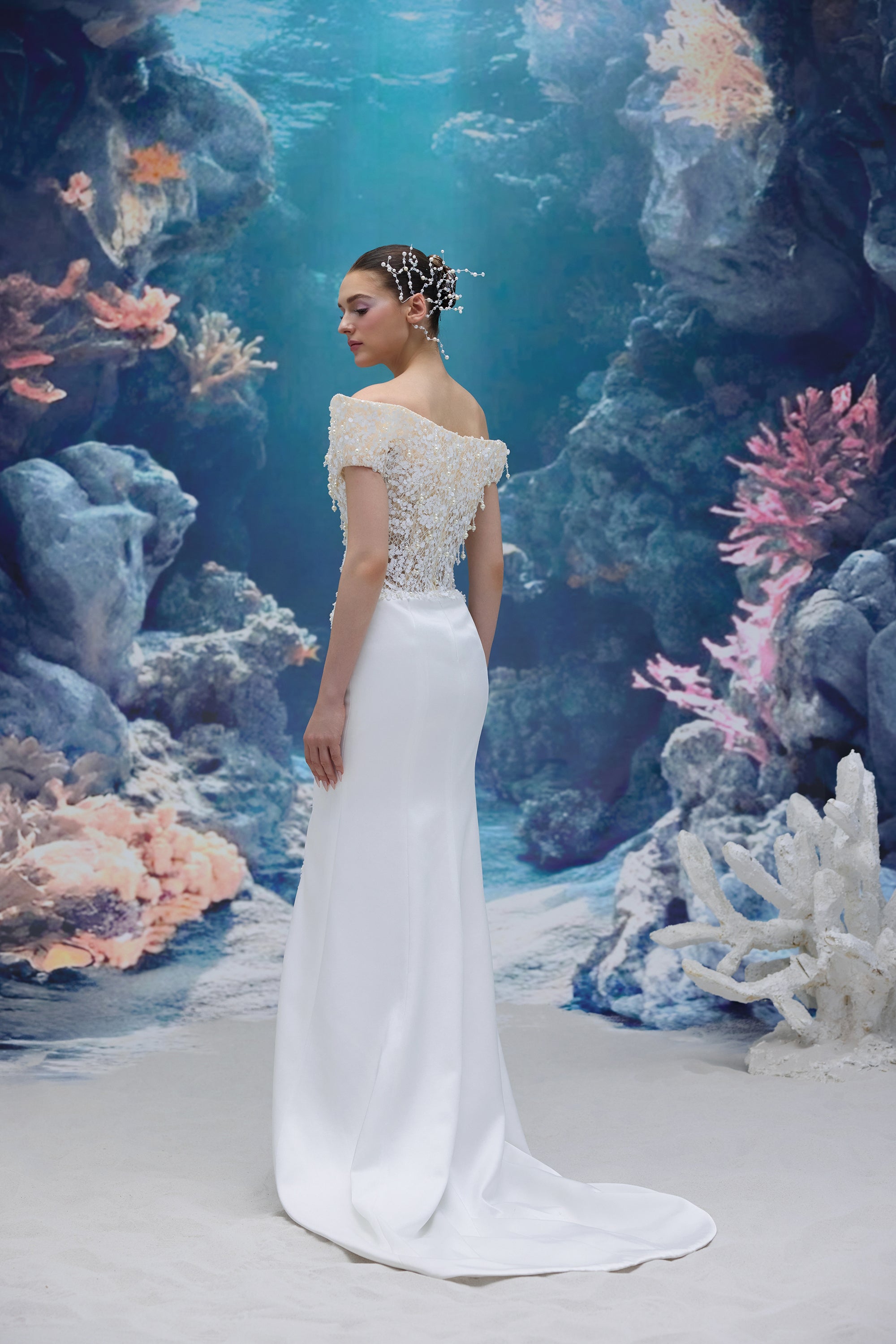Seraphina Seqiun Lace & Silk Taffeta Dress