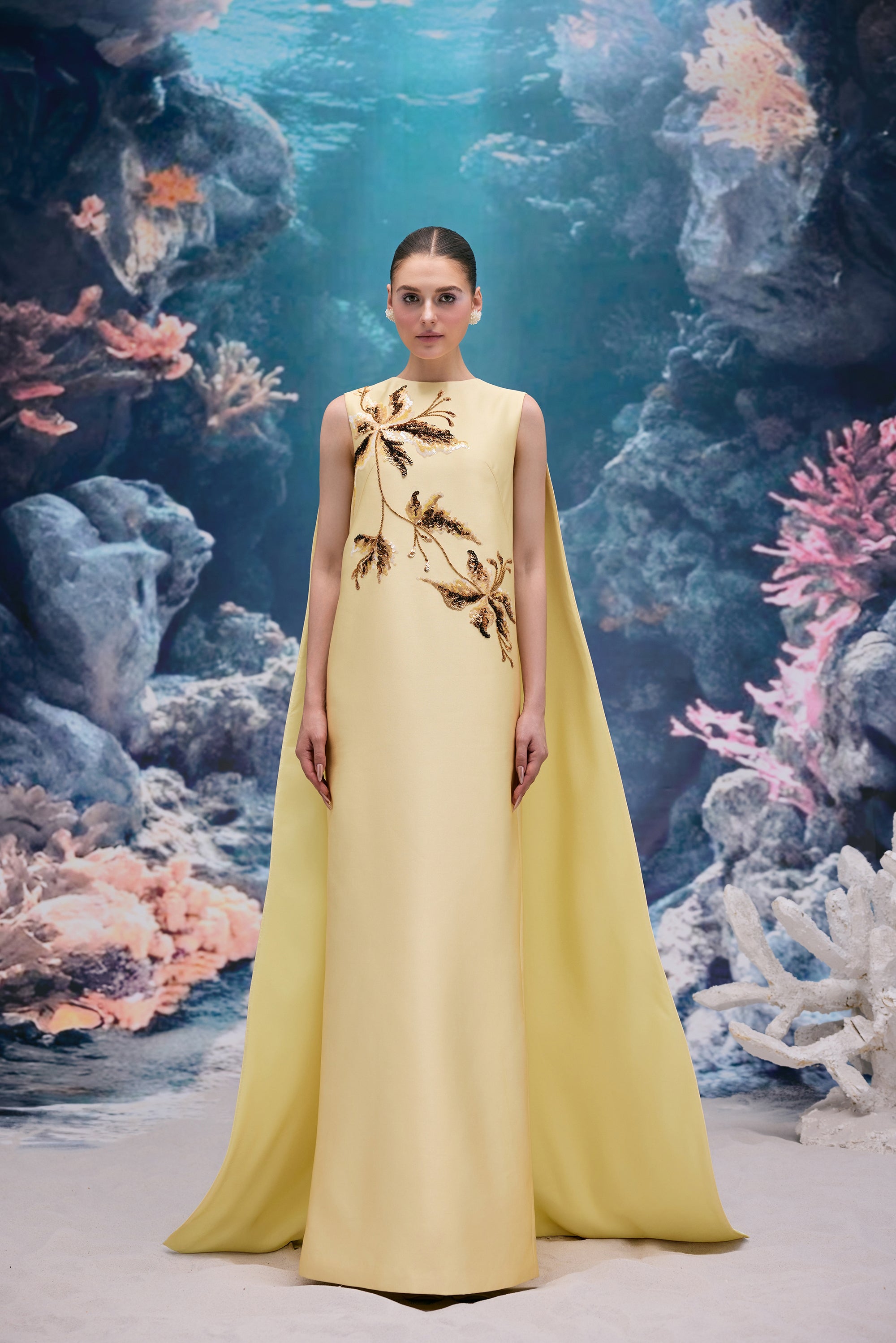 Lysandra Royal Taffeta Dress