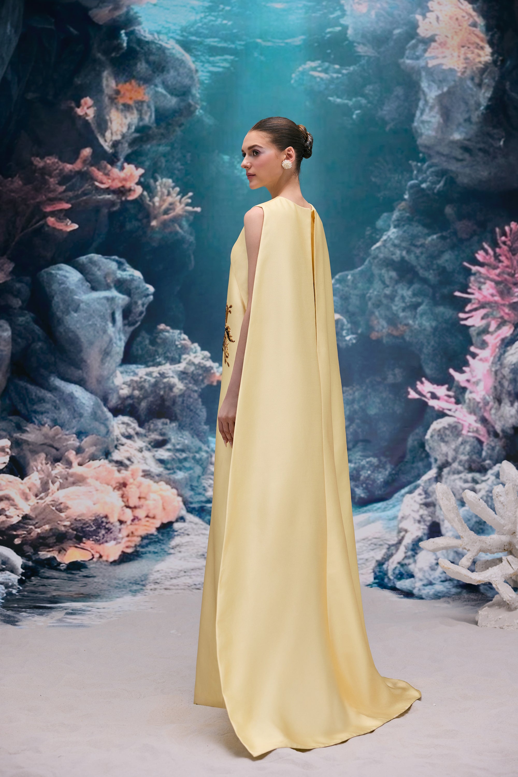 Lysandra Royal Taffeta Dress