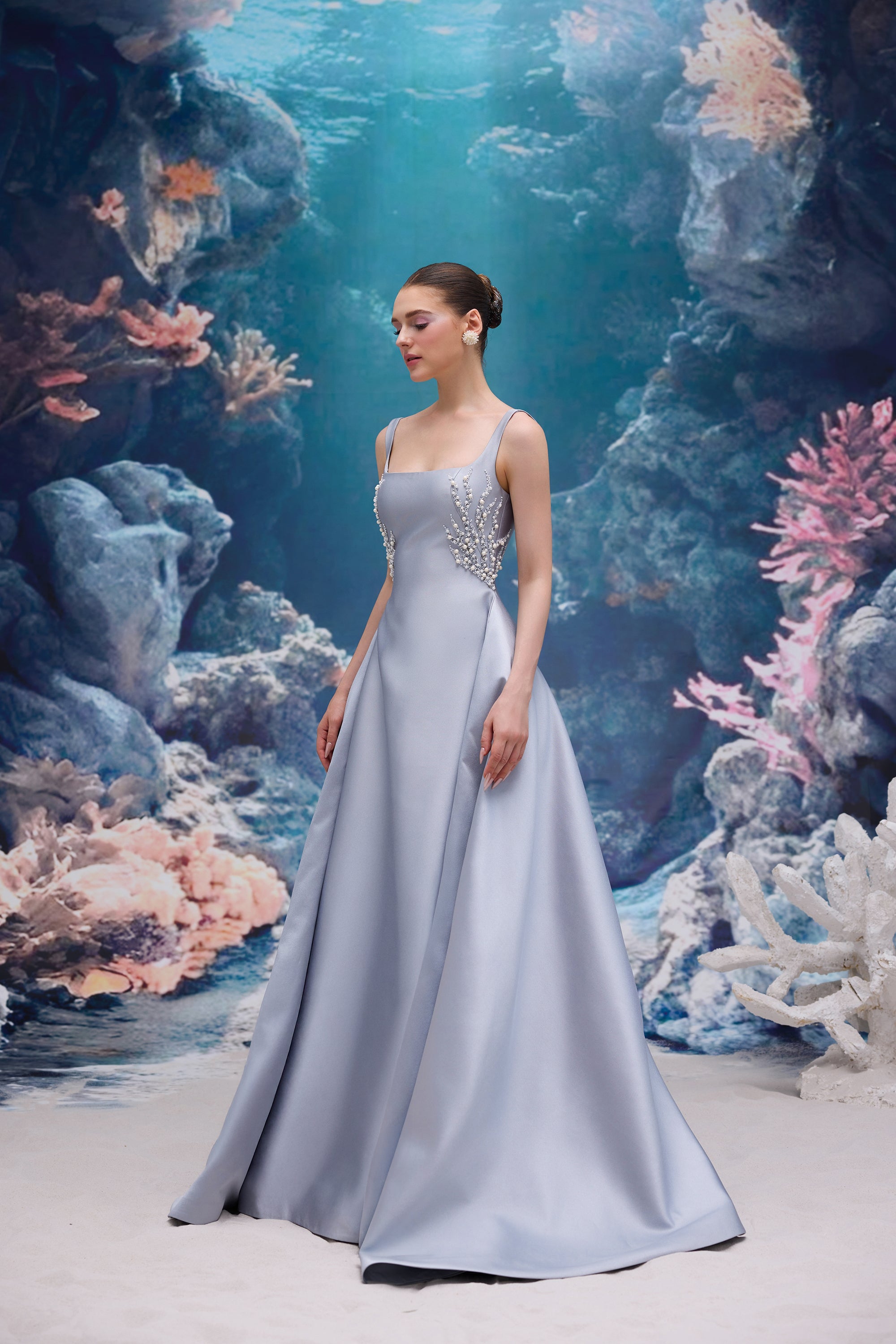 Sienna Royal Taffeta Dress