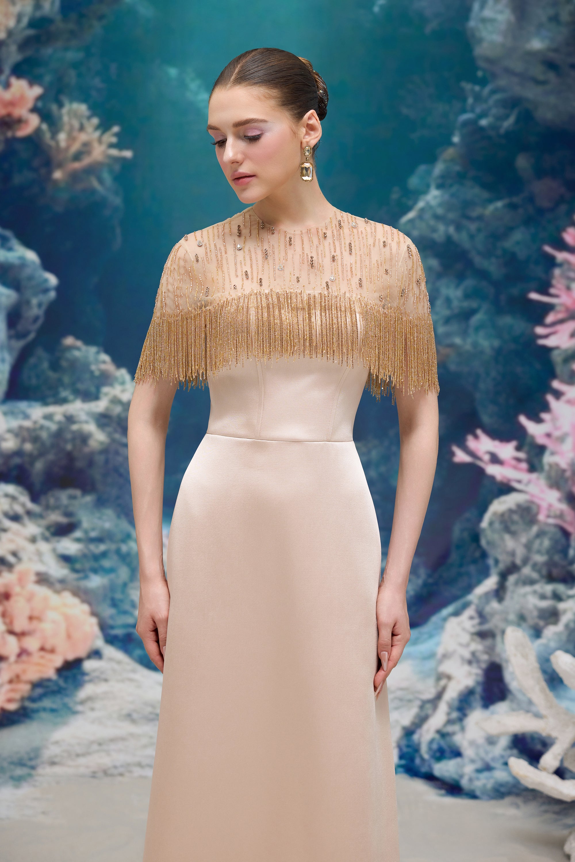 Marcelline Silk Taffeta & Tulle Dress