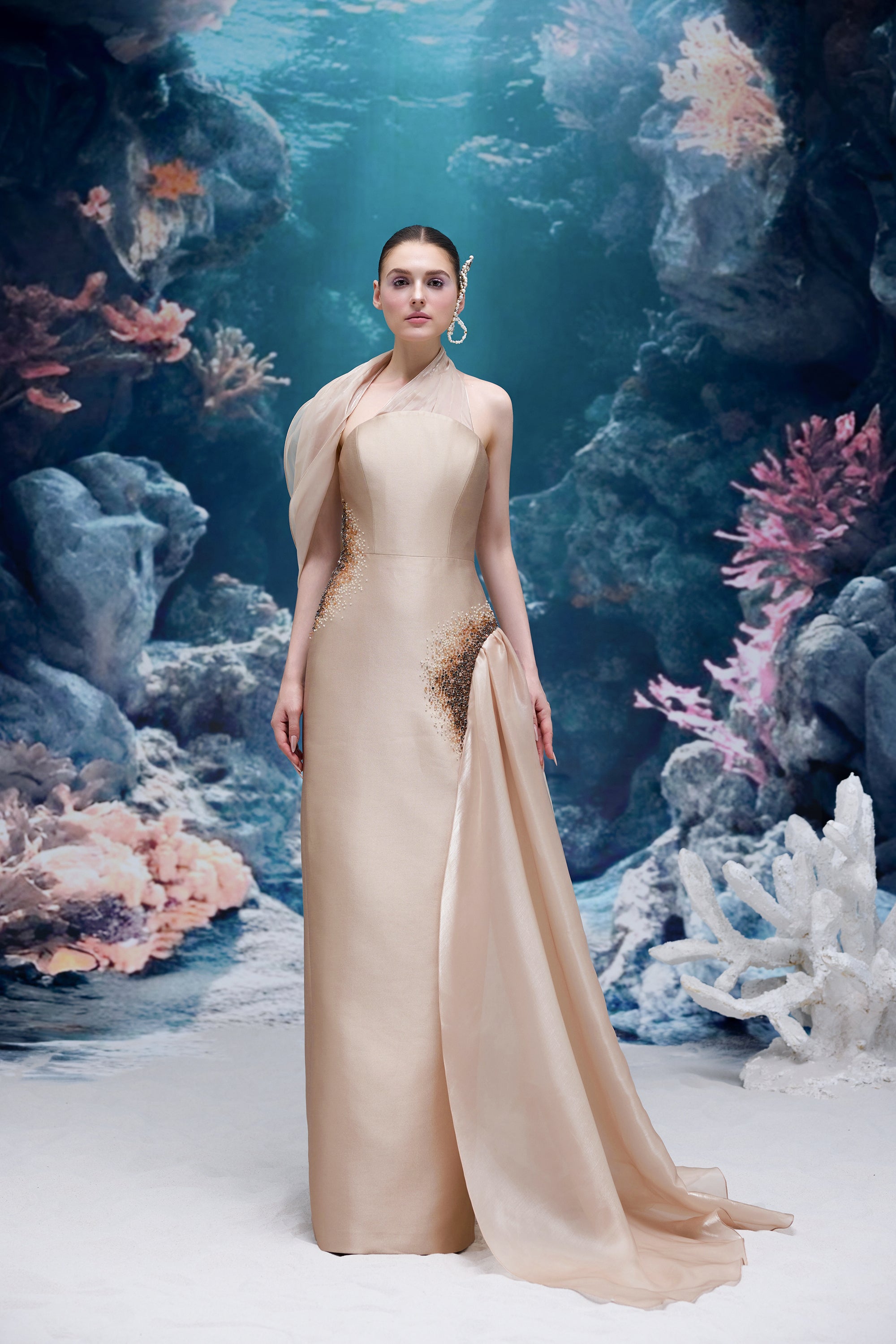 Leilani Royal Taffeta Dress