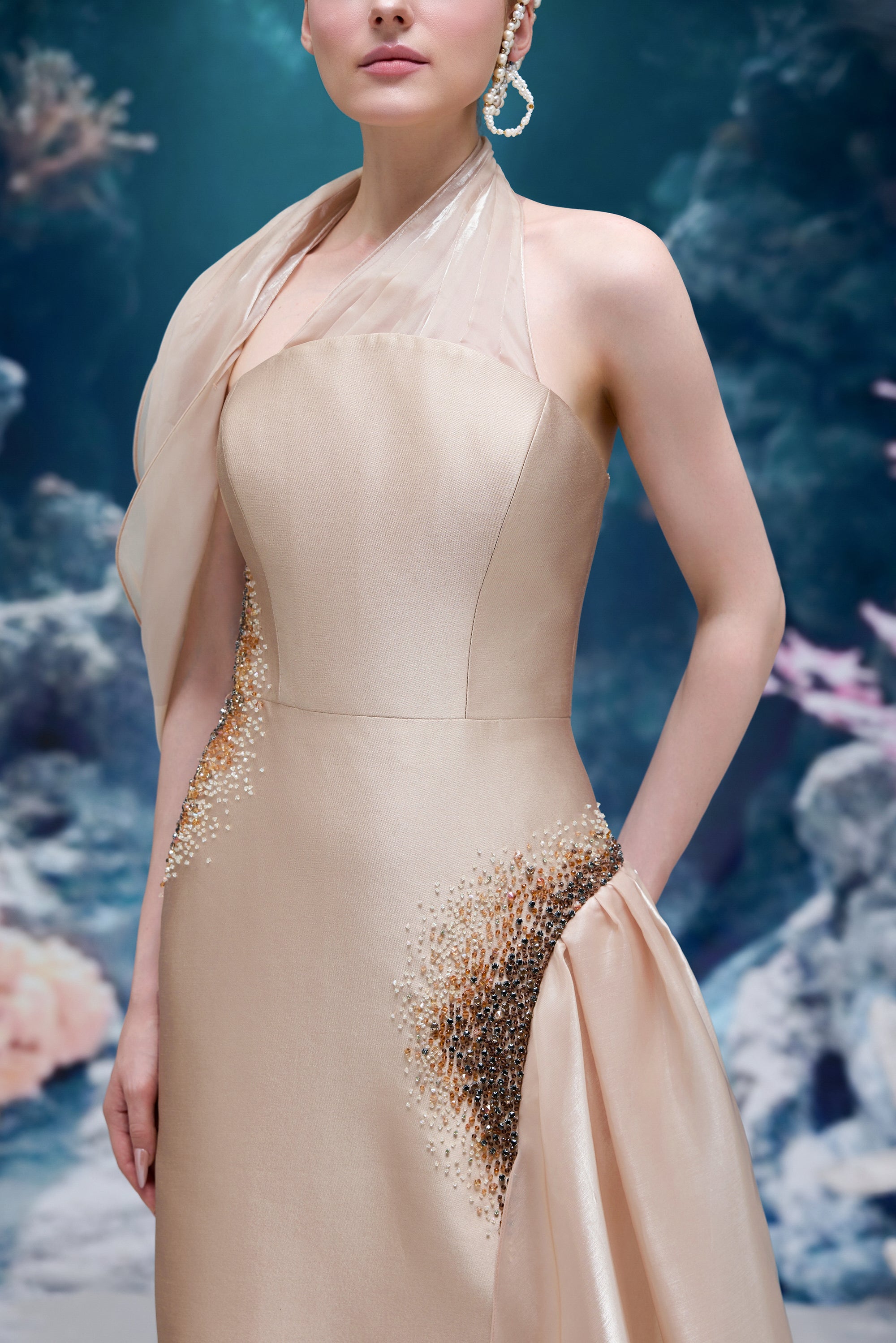Leilani Royal Taffeta Dress
