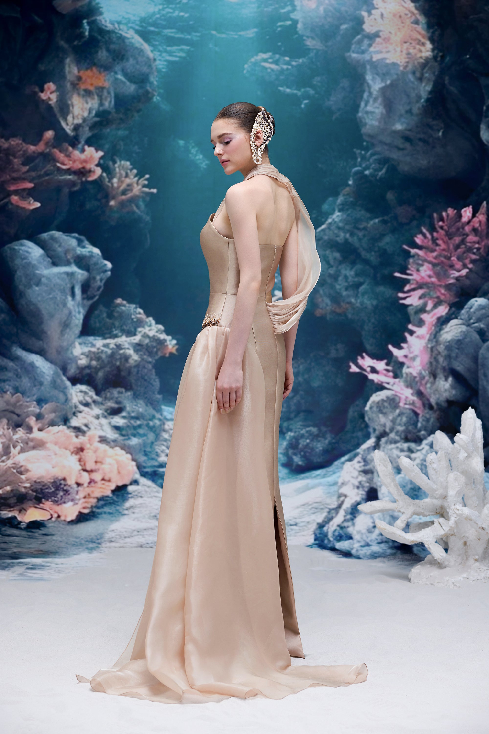 Leilani Royal Taffeta Dress