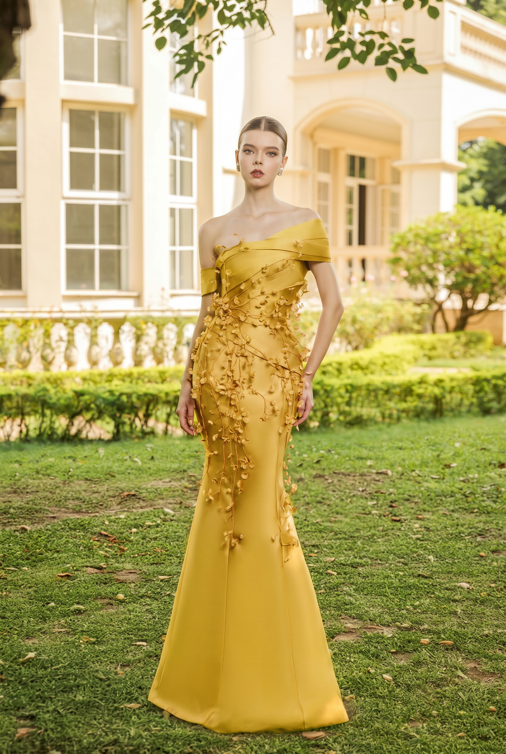 Antoinettee Taffeta Dress