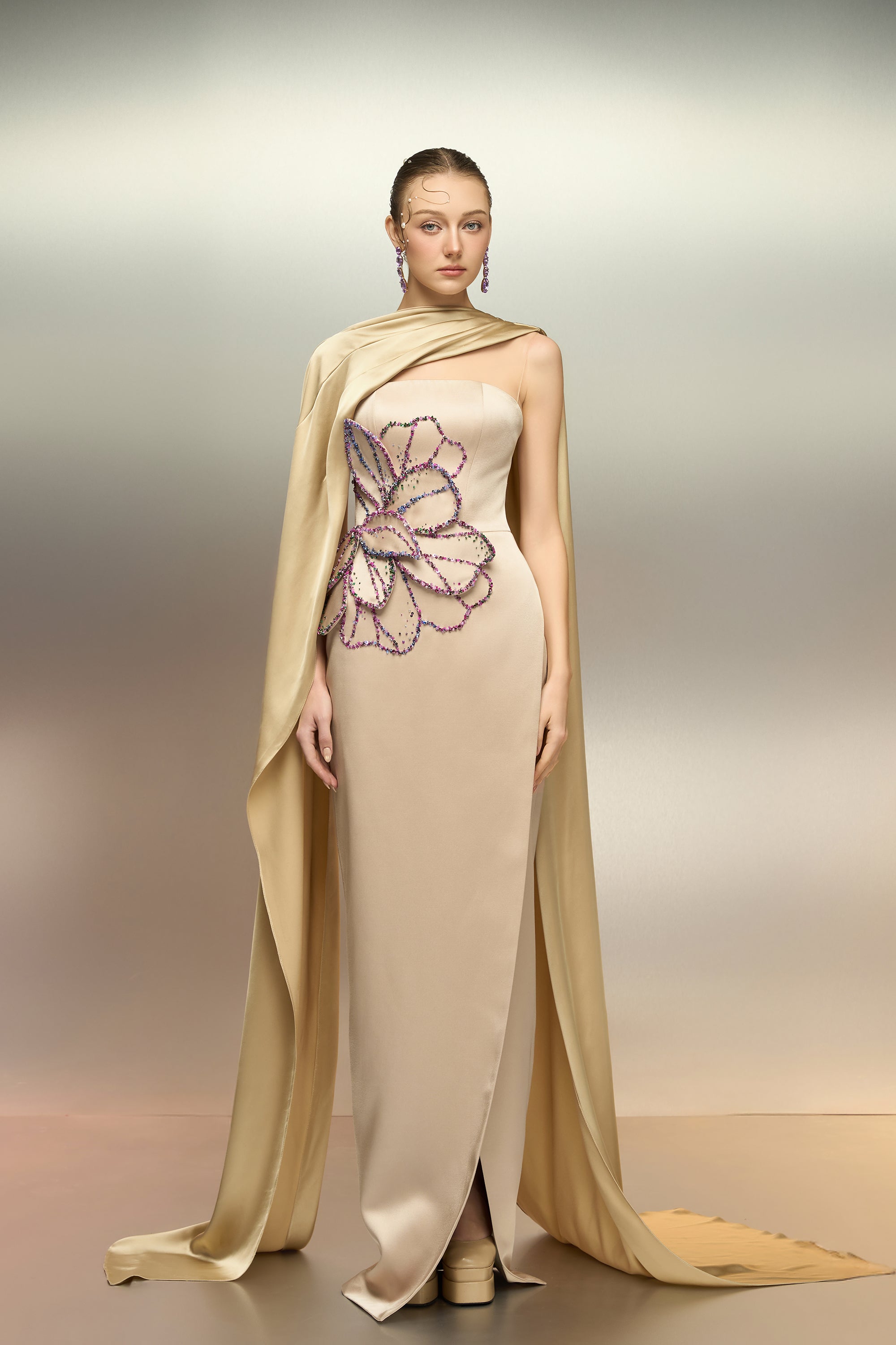 Sabbara silk taffeta dress