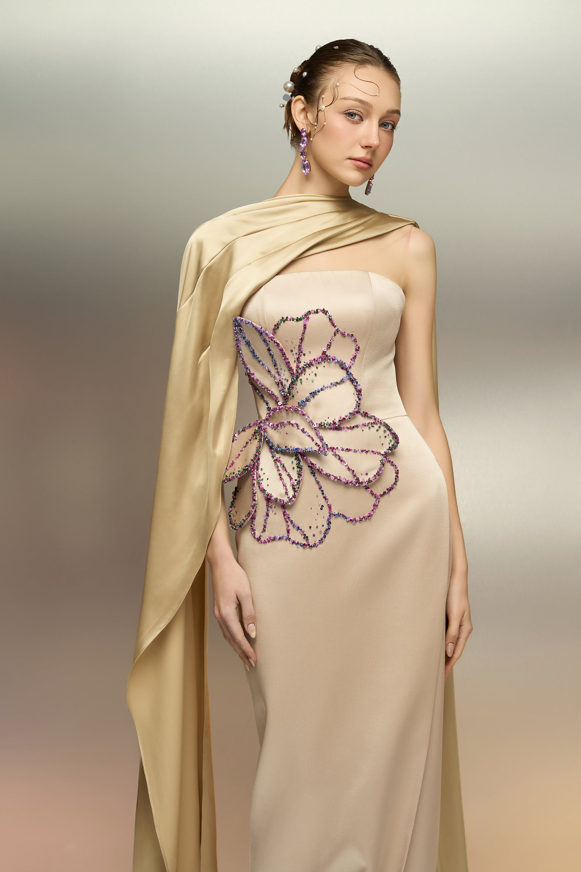 Sabbara silk taffeta dress