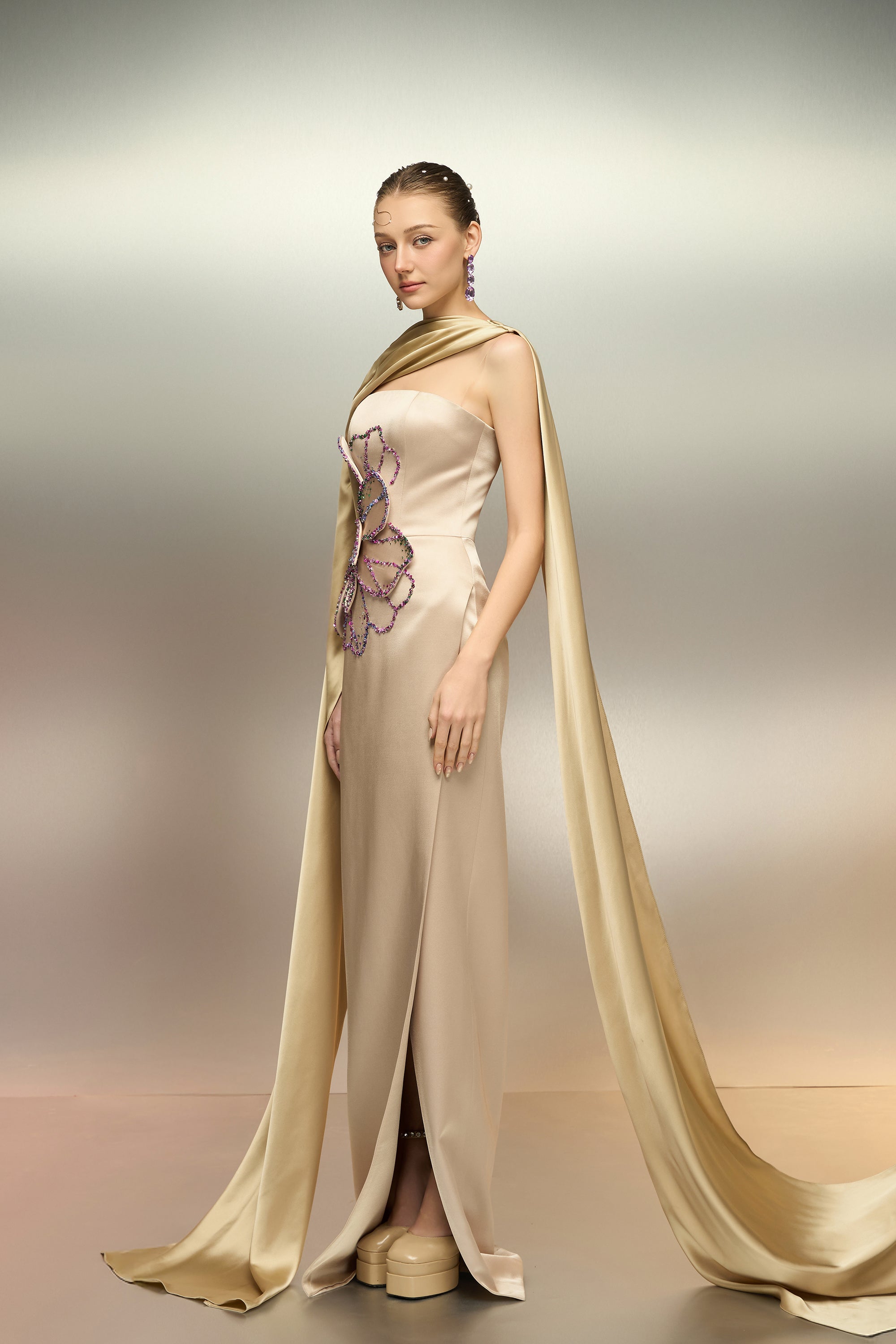 Sabbara silk taffeta dress