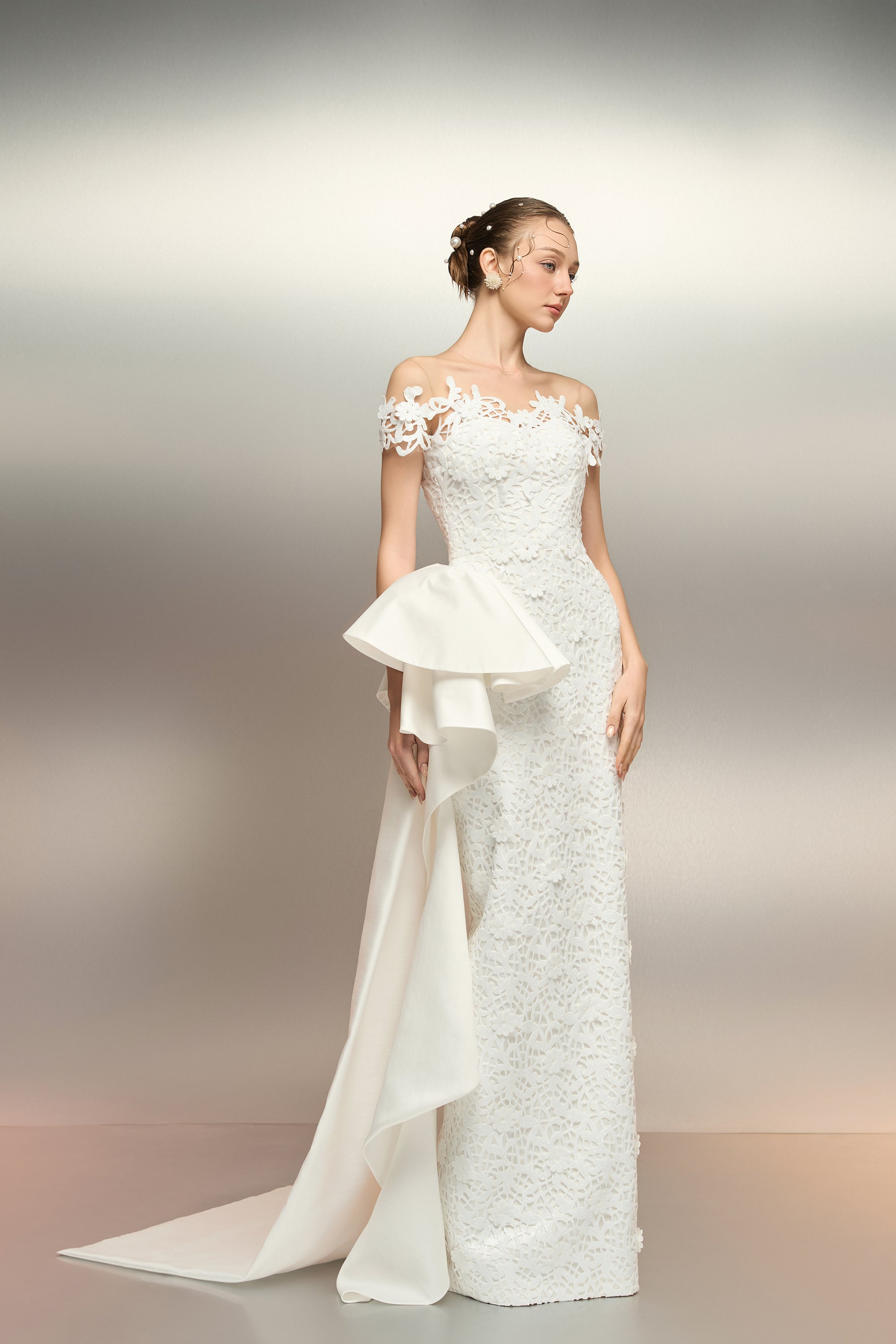 Fawaniya sequin lace dress