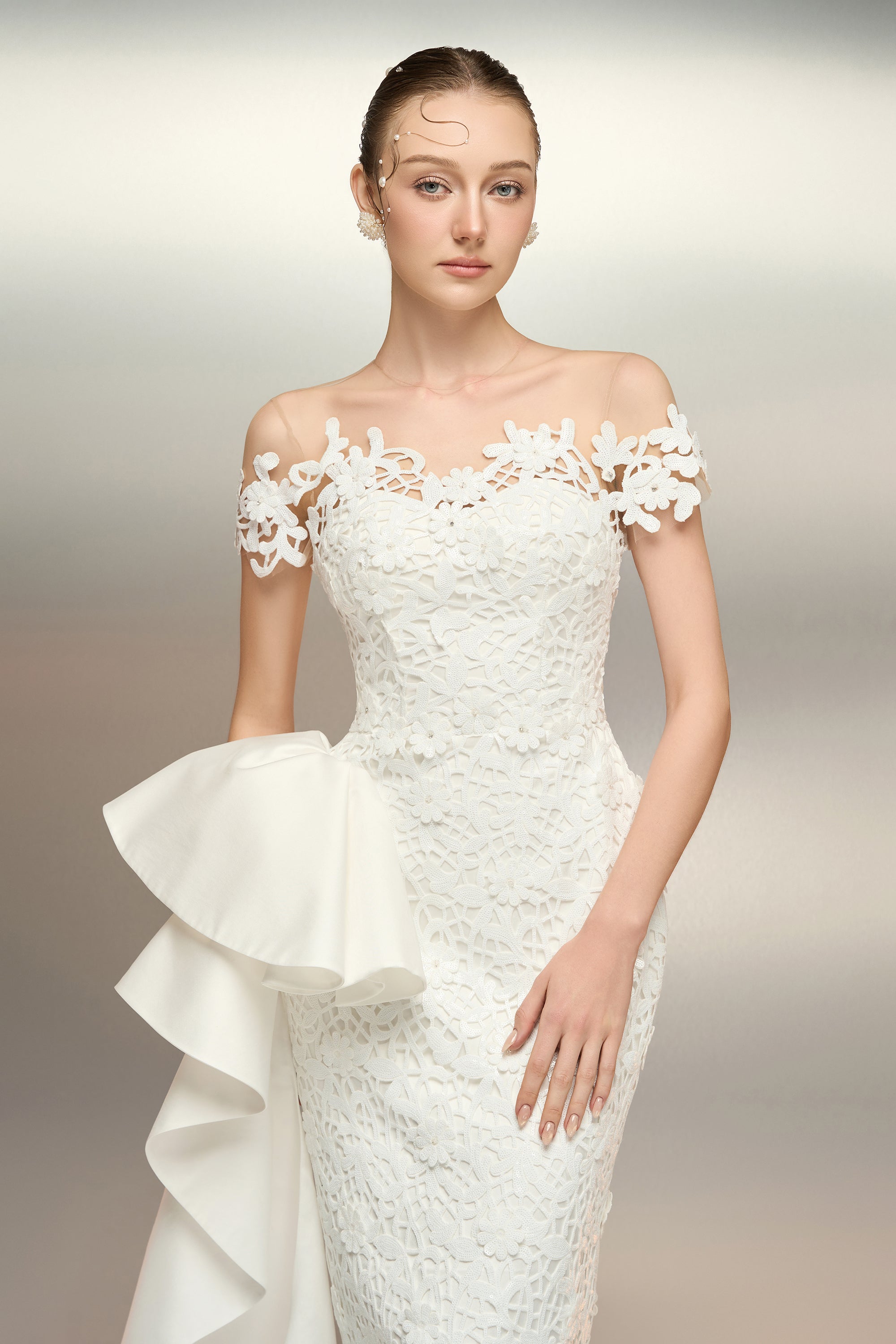 Fawaniya sequin lace dress