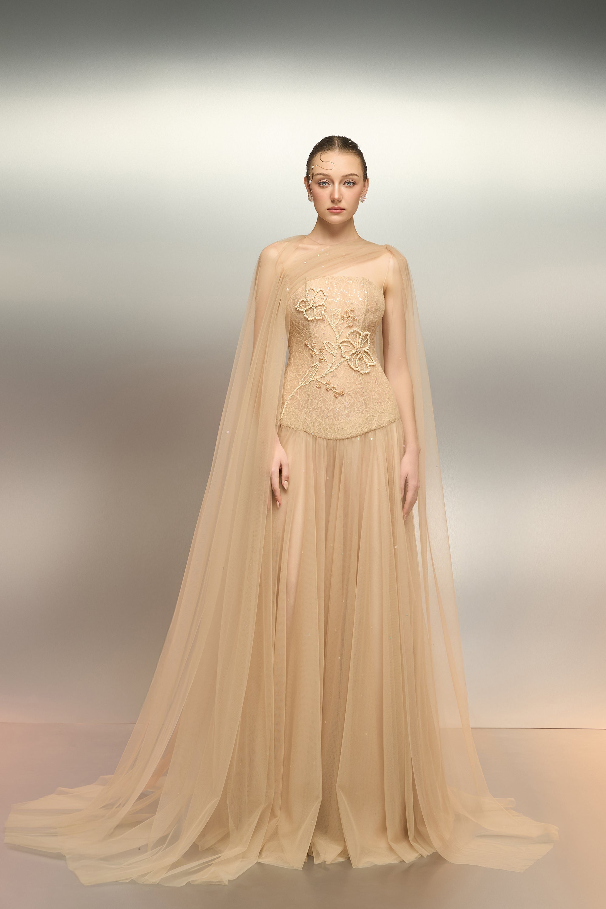 Aqahwan tulle and lace dress