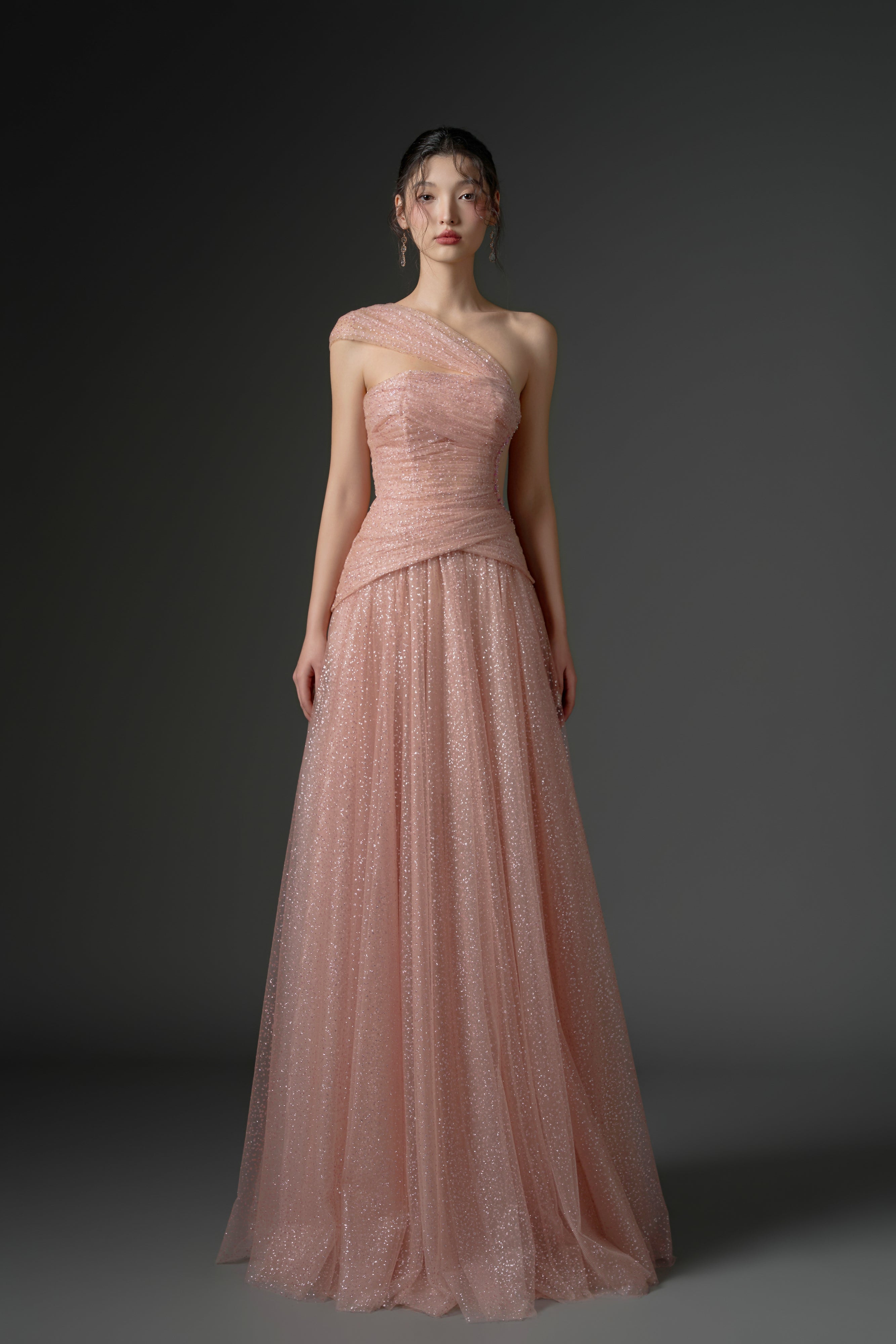 Dajajah glitter tulle dress