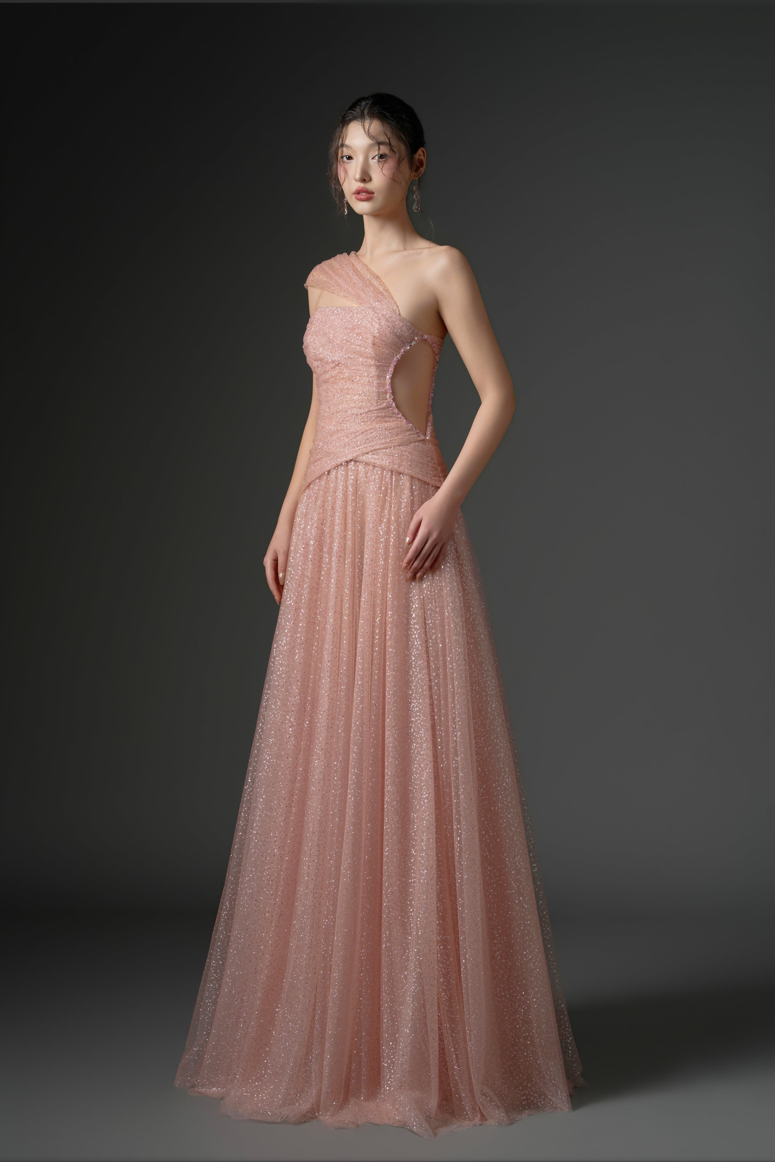 Dajajah glitter tulle dress