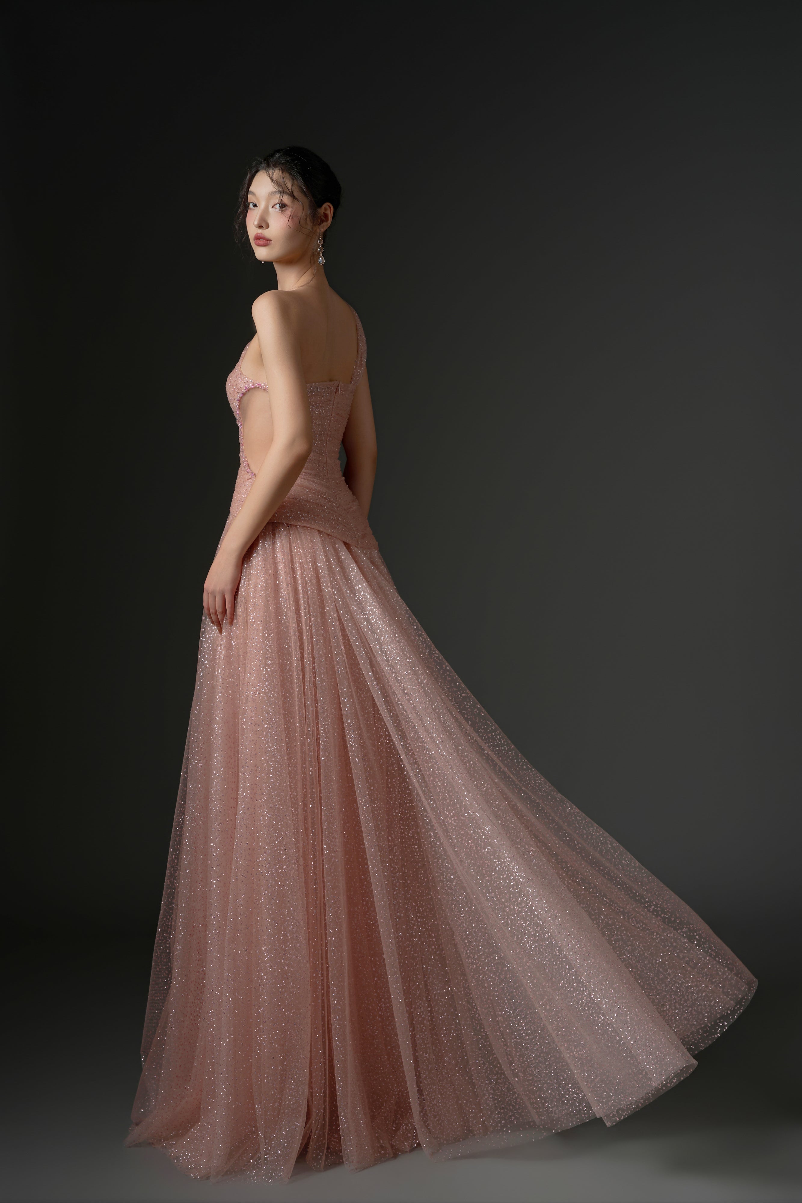 Dajajah glitter tulle dress