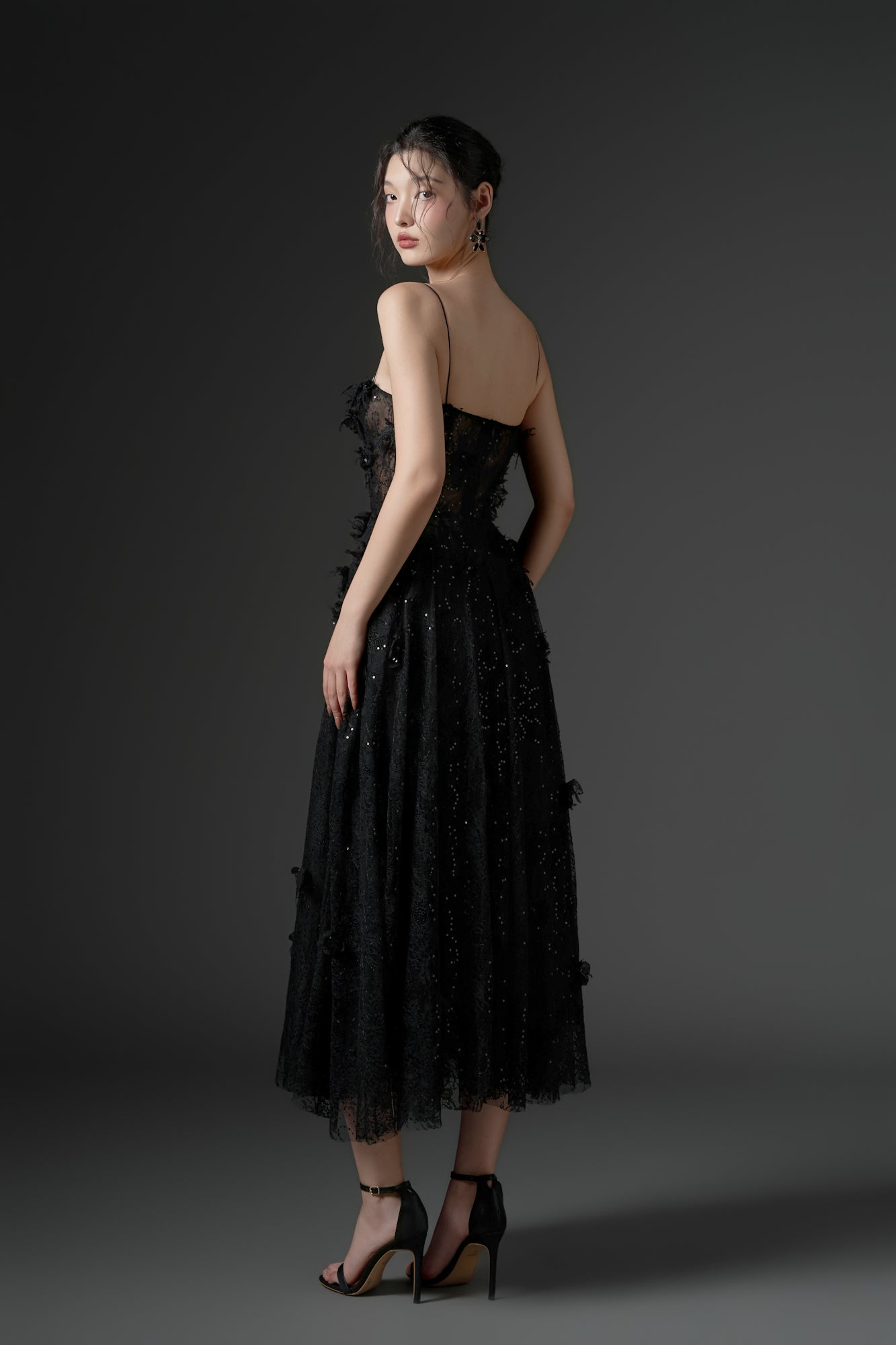 Ghazal lace strappy dress