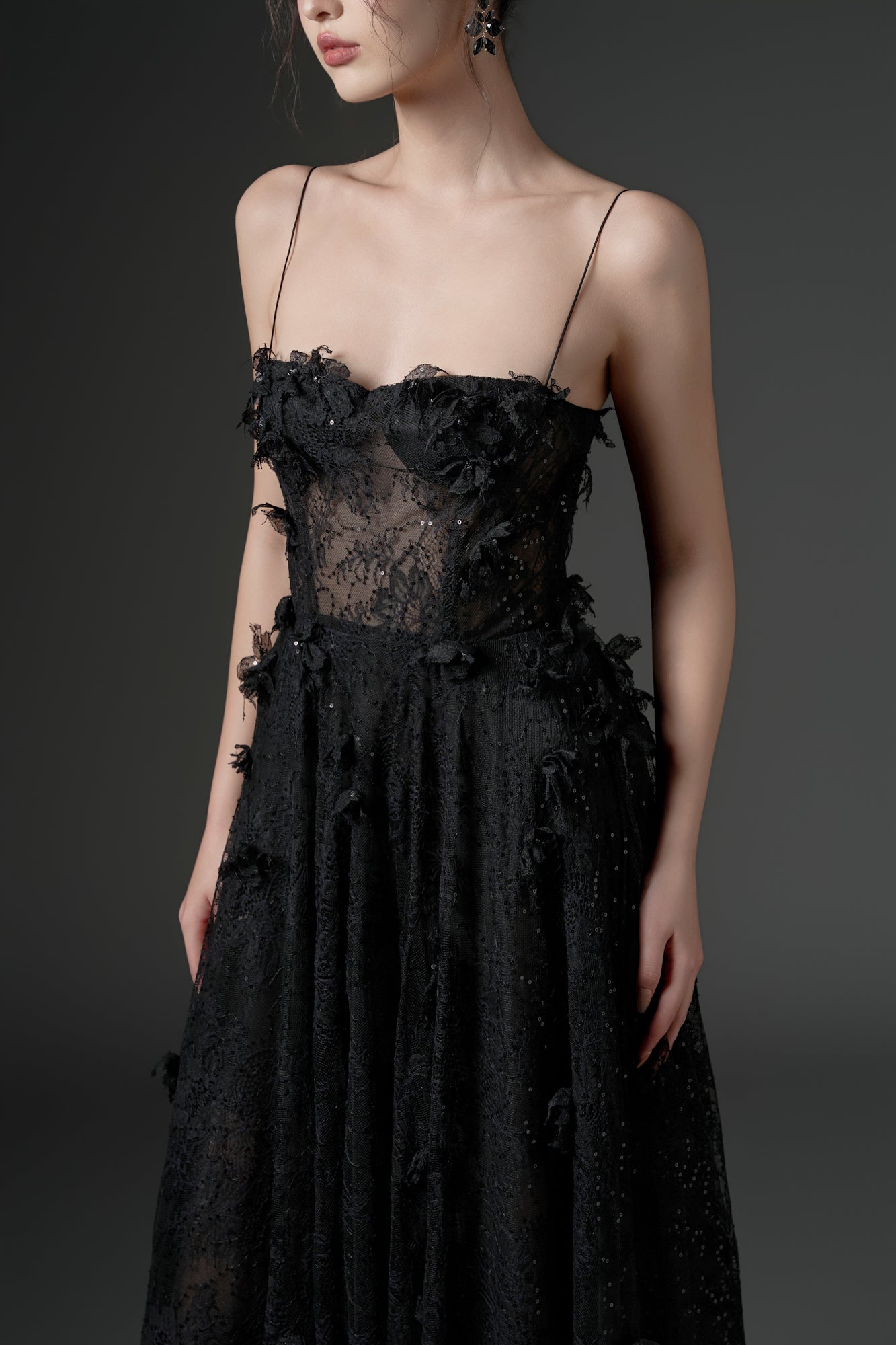Ghazal lace strappy dress