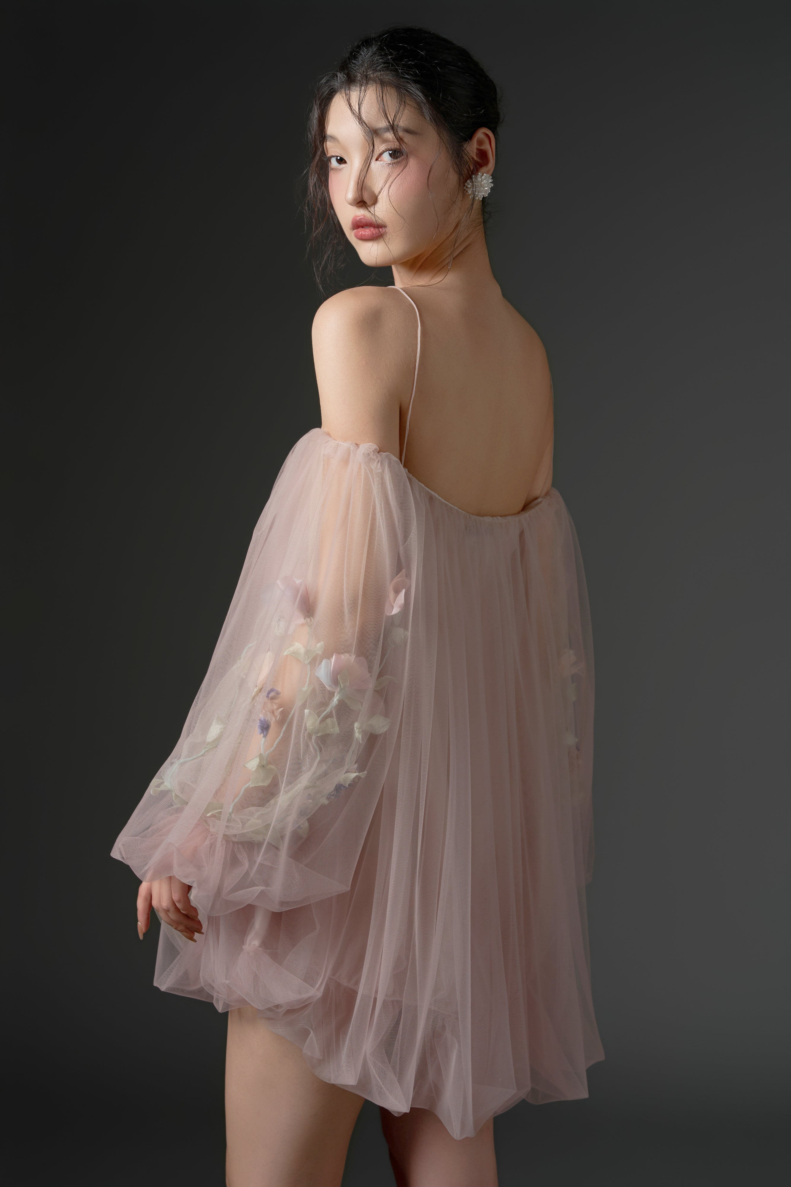 Sulhufah tulle flower dress