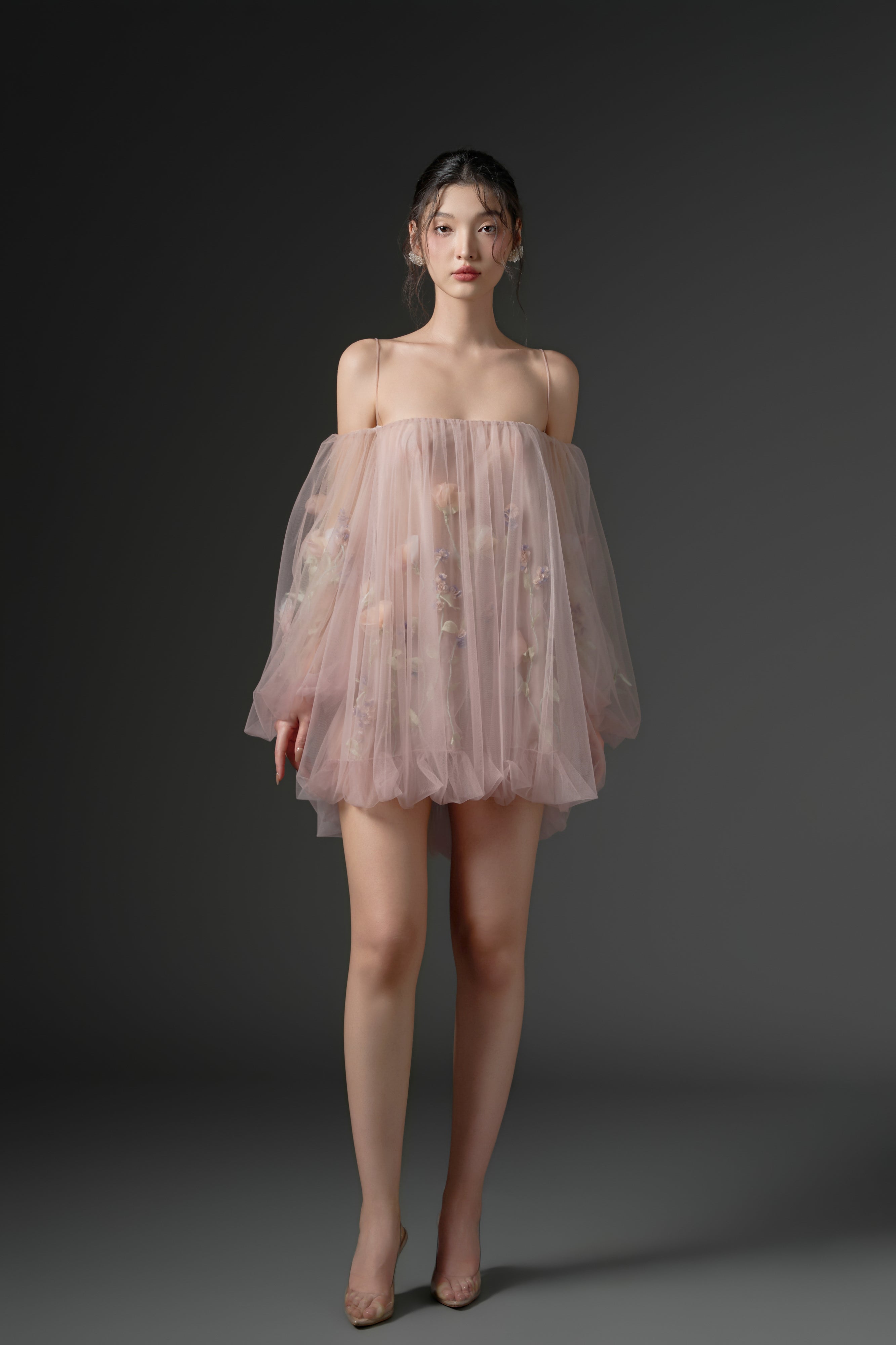 Sulhufah tulle flower dress