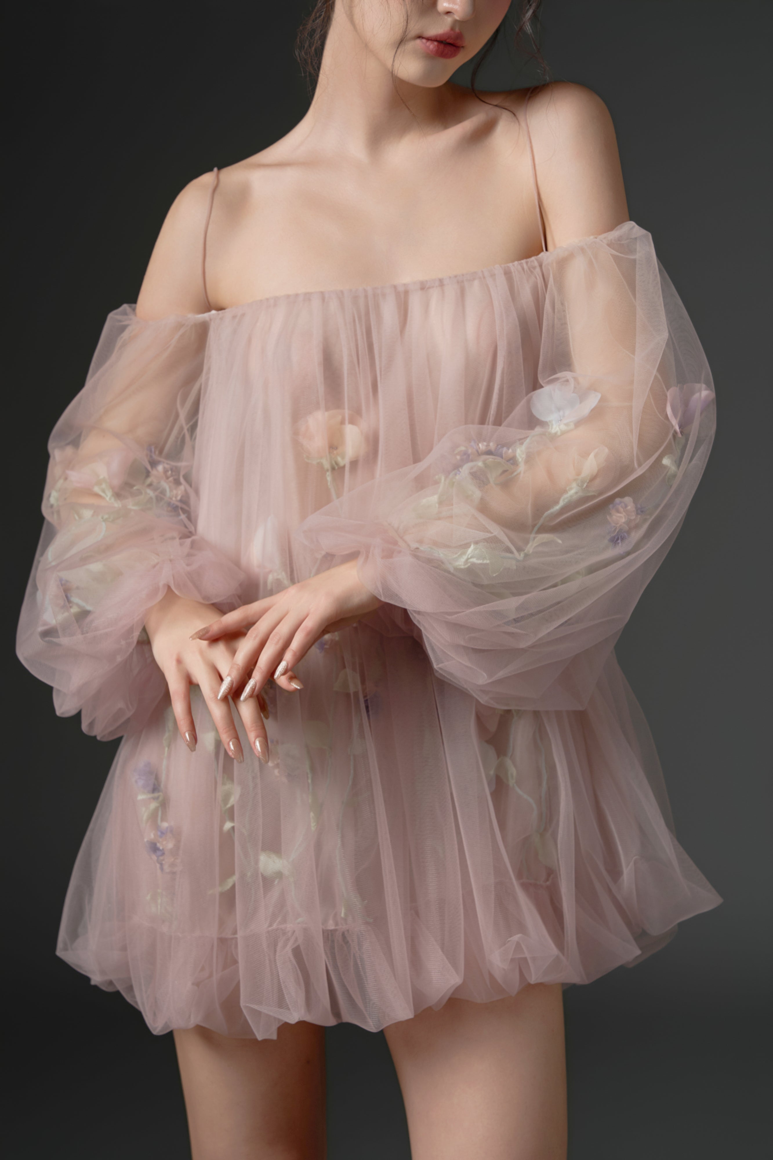 Sulhufah tulle flower dress