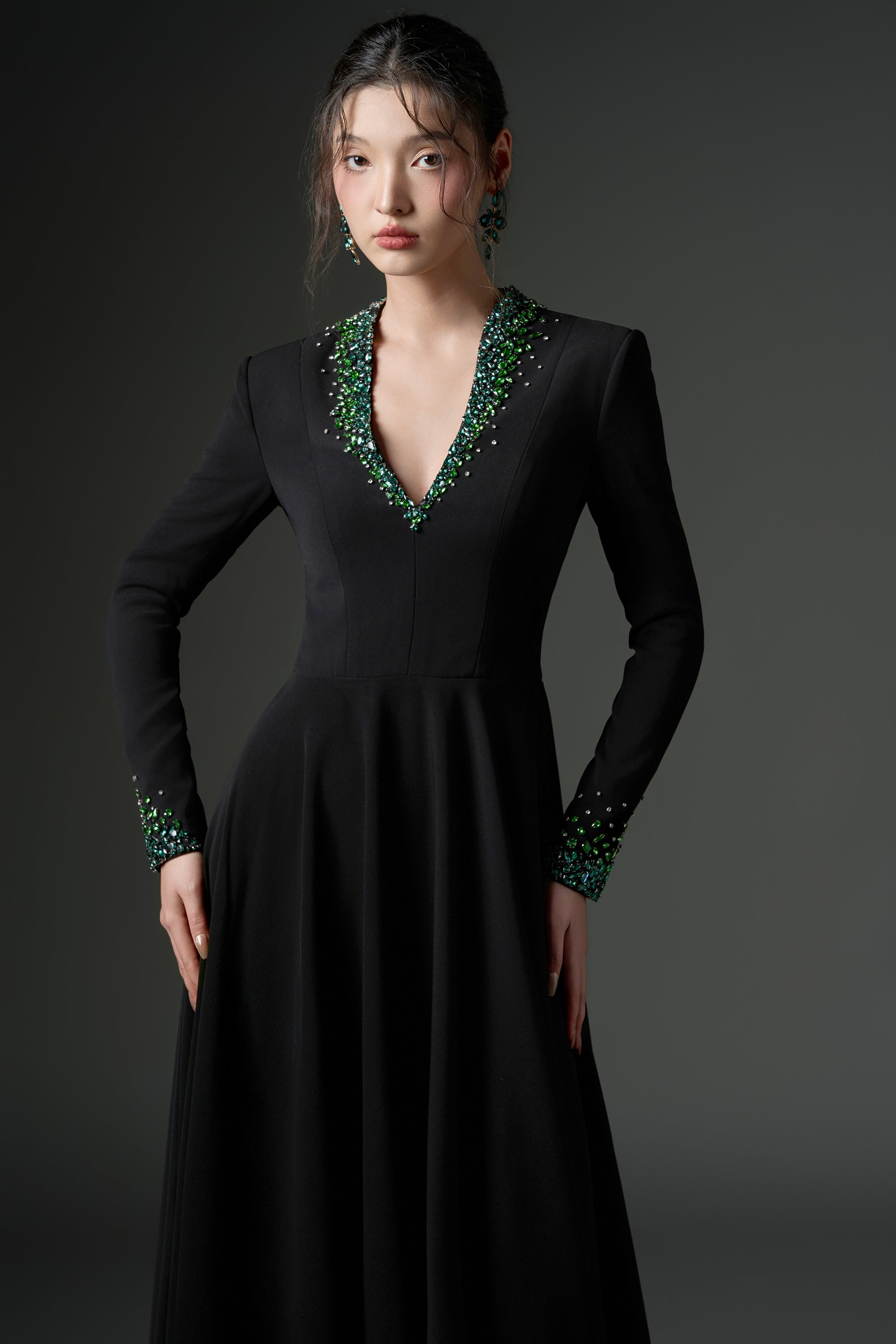 Euphorbia crepe dress