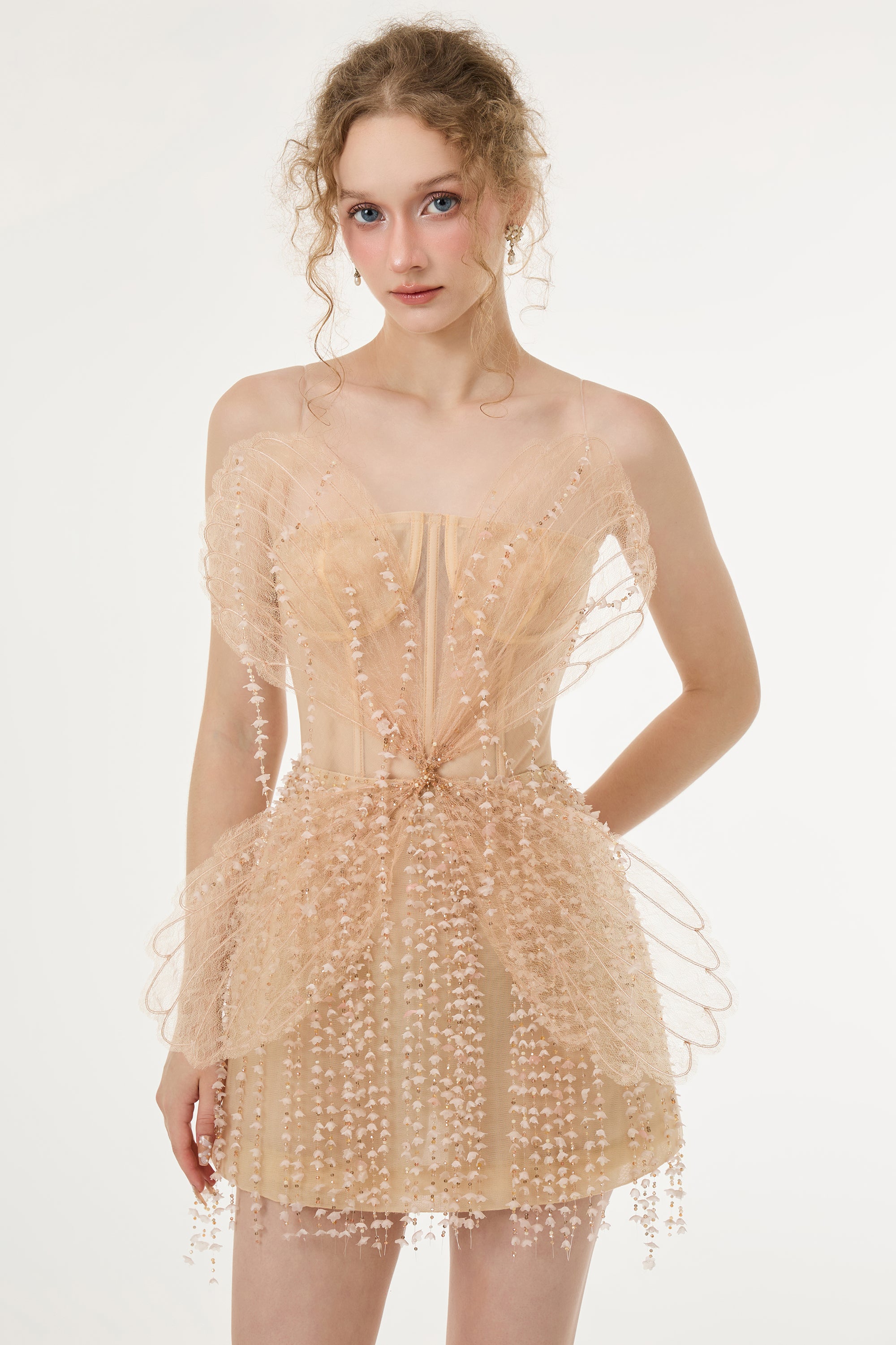 Sabrina Lace & Tulle Dress