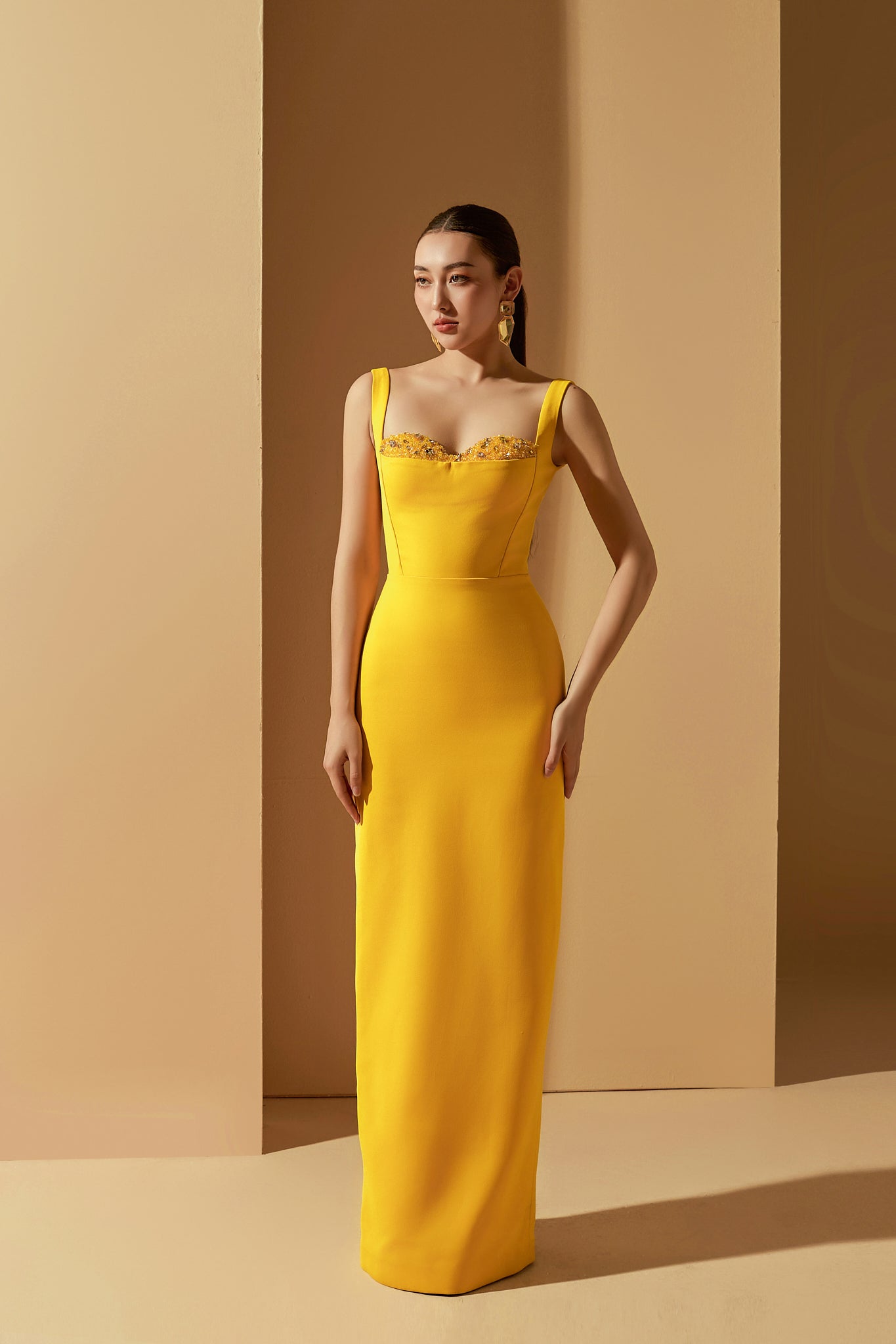 Jensen crystal bodycon dress