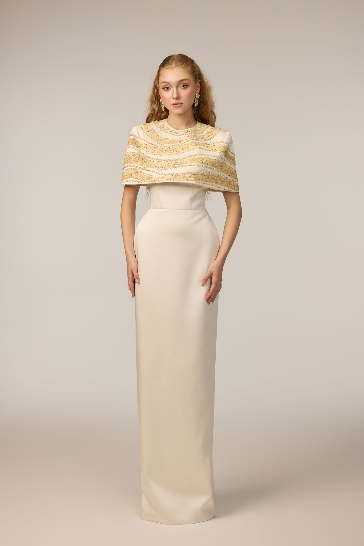 Naomi Crepe & Silk Taffeta dress