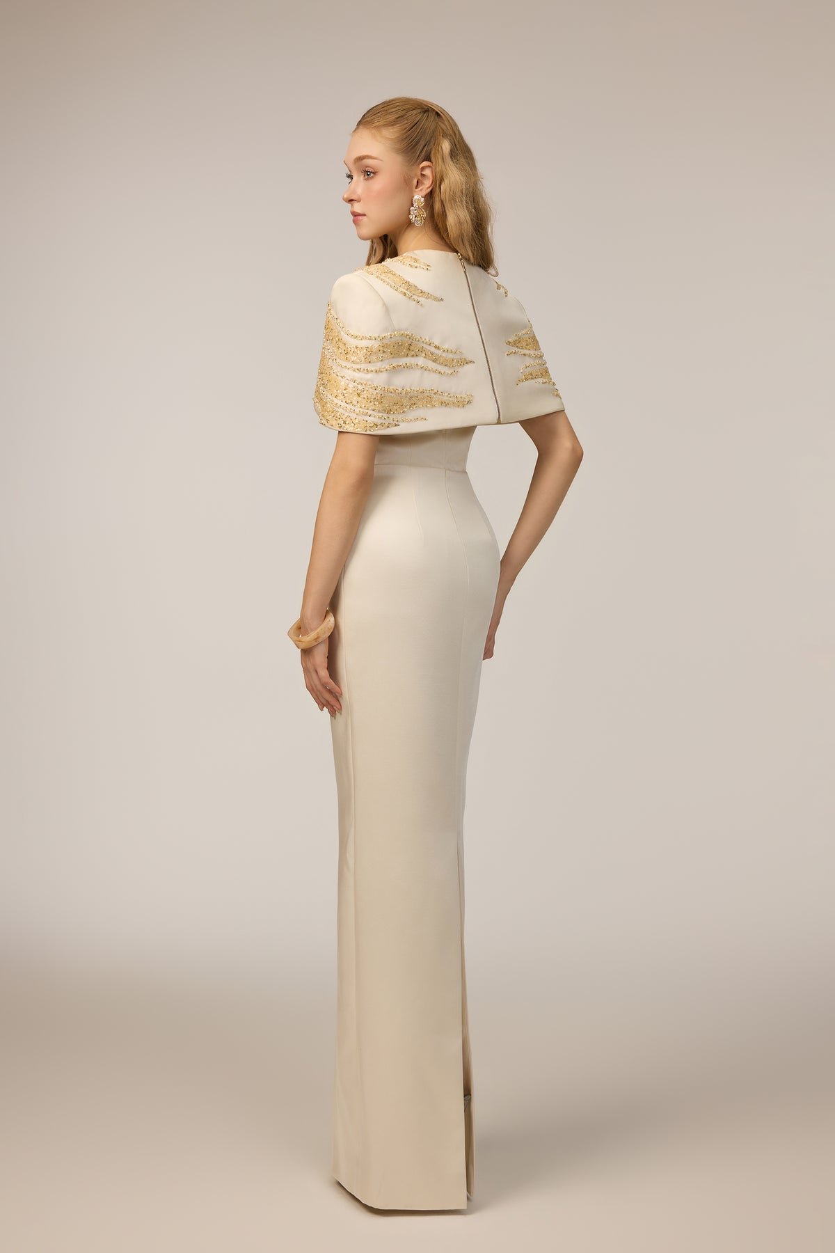 Naomi Crepe & Silk Taffeta dress