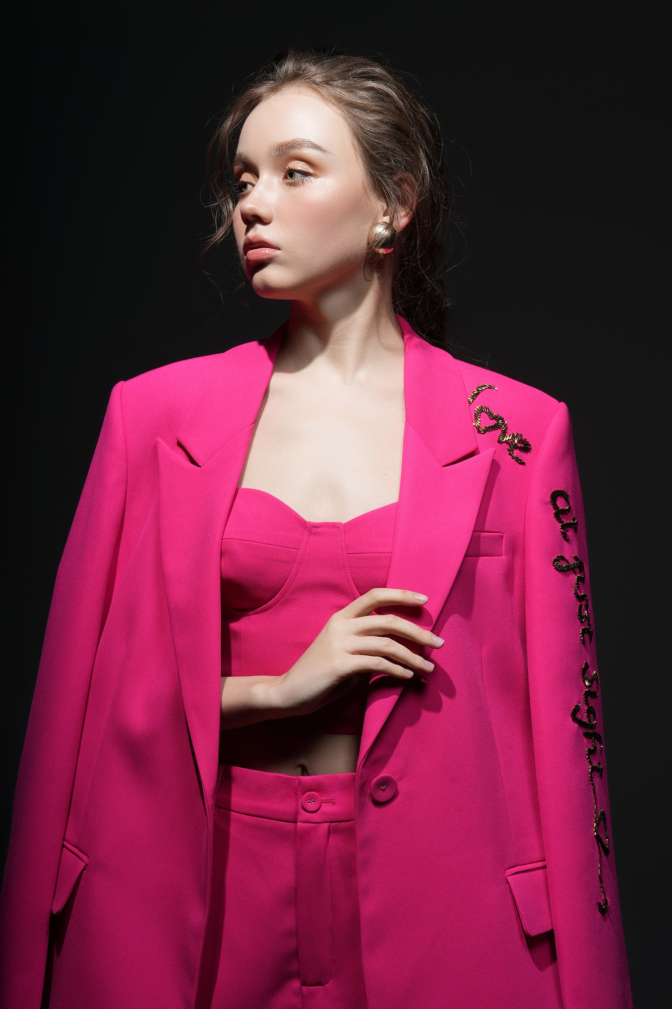 Erica Texture attached jacket