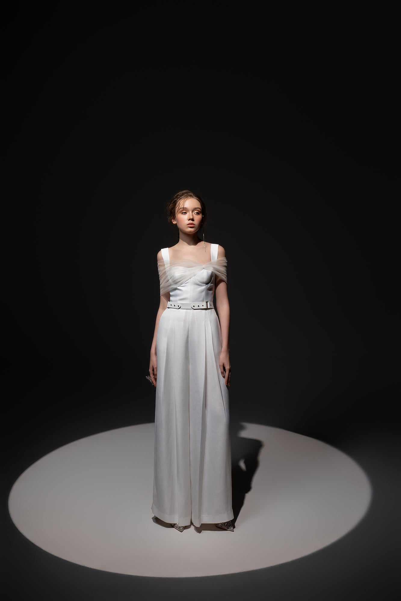 Monica Taffeta chest cup Jumpsuit