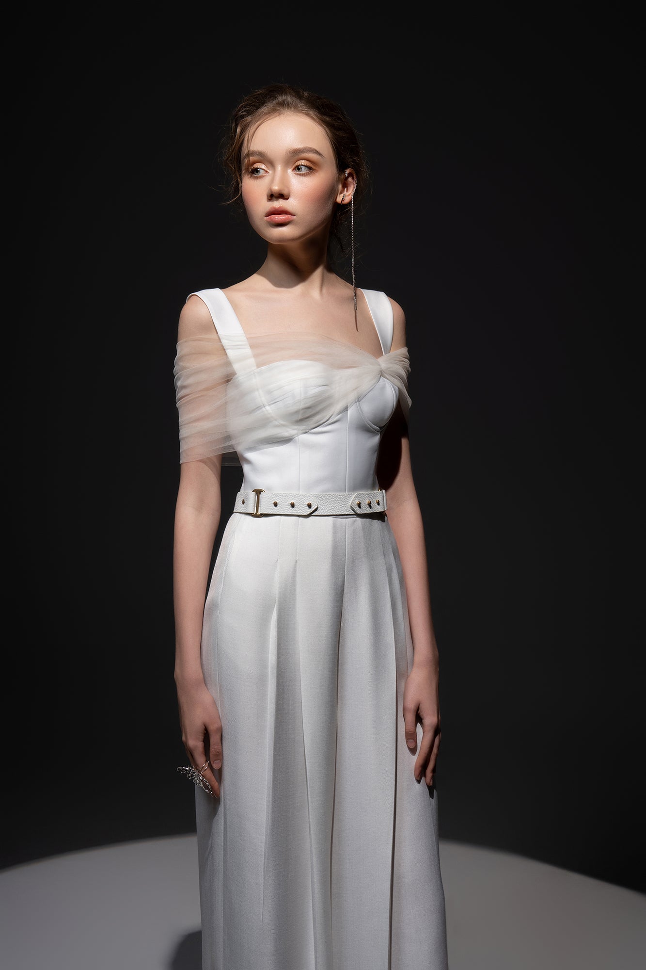 Monica Taffeta chest cup Jumpsuit