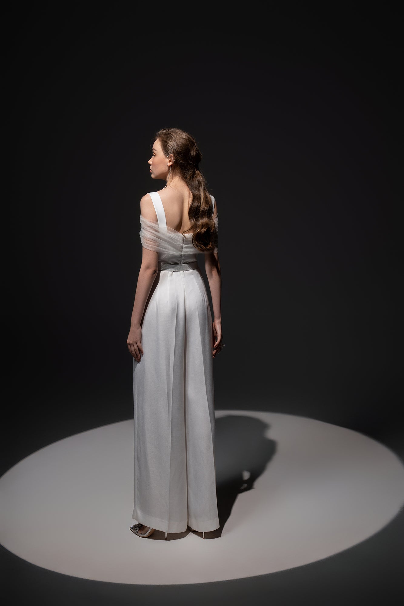 Monica Taffeta chest cup Jumpsuit