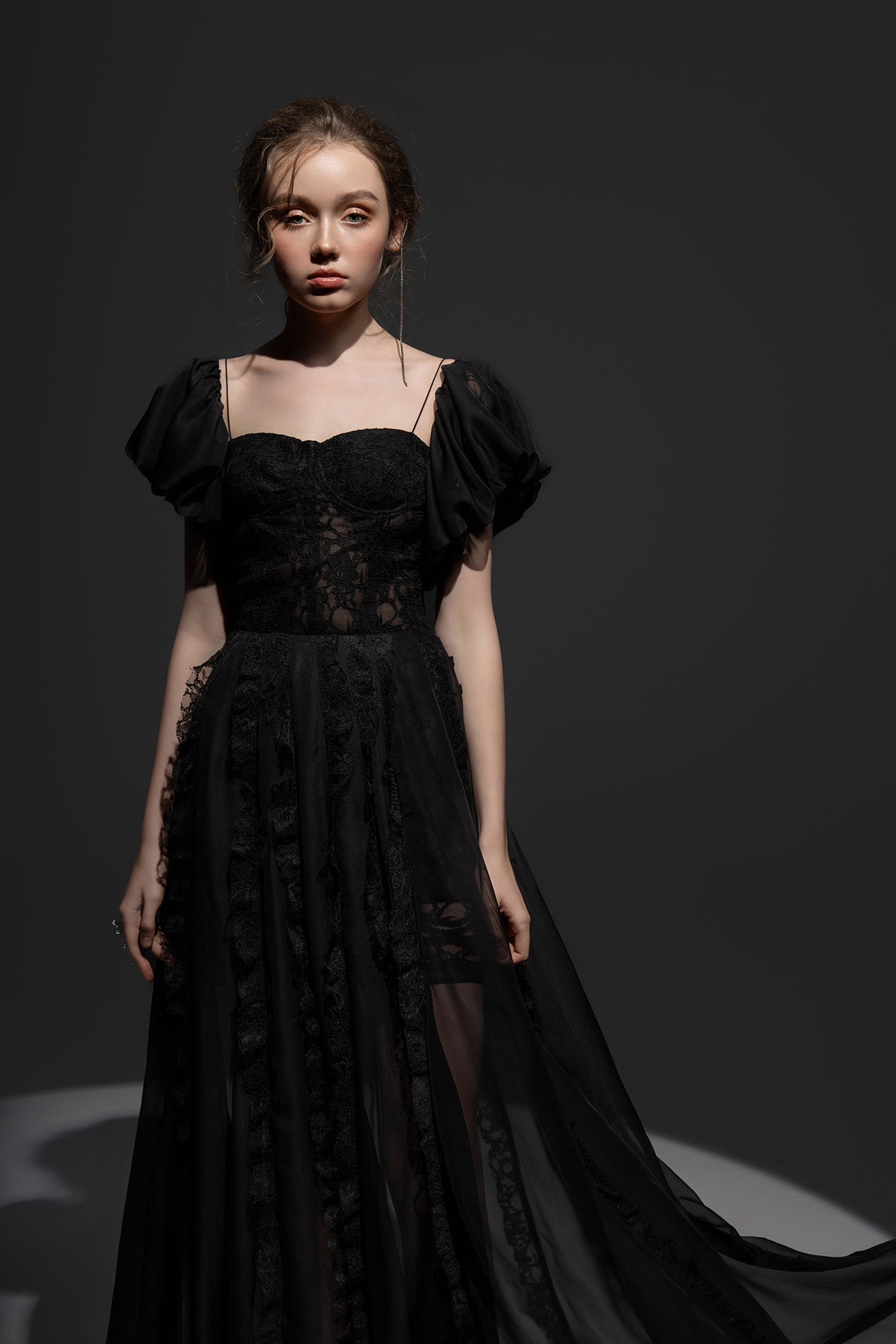 Elsa Silk-Lace dress