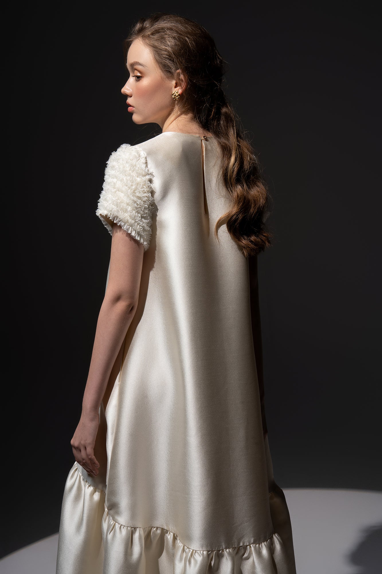 Helene taffeta Mullet dress