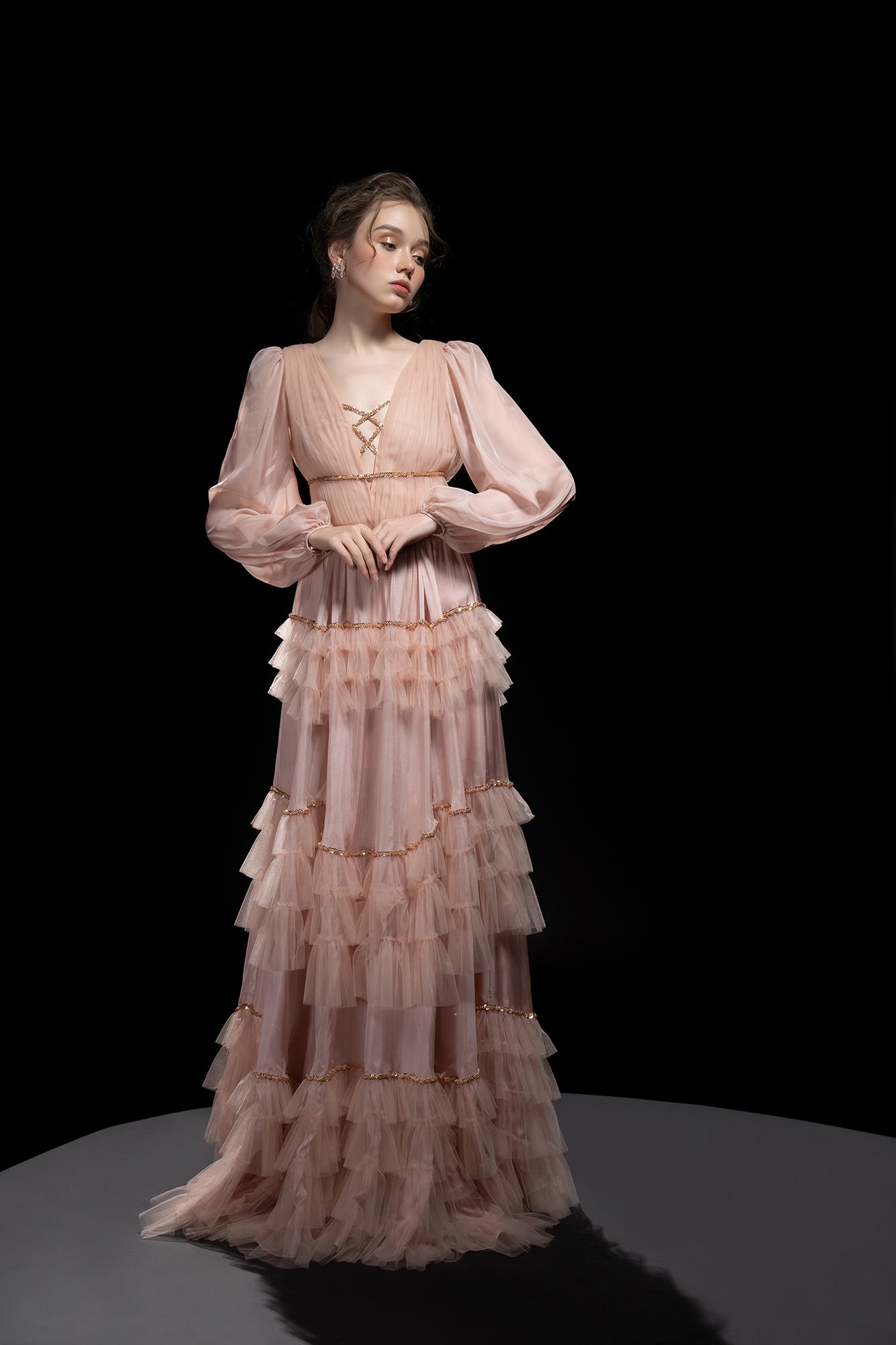 Arjona Silk layered dress