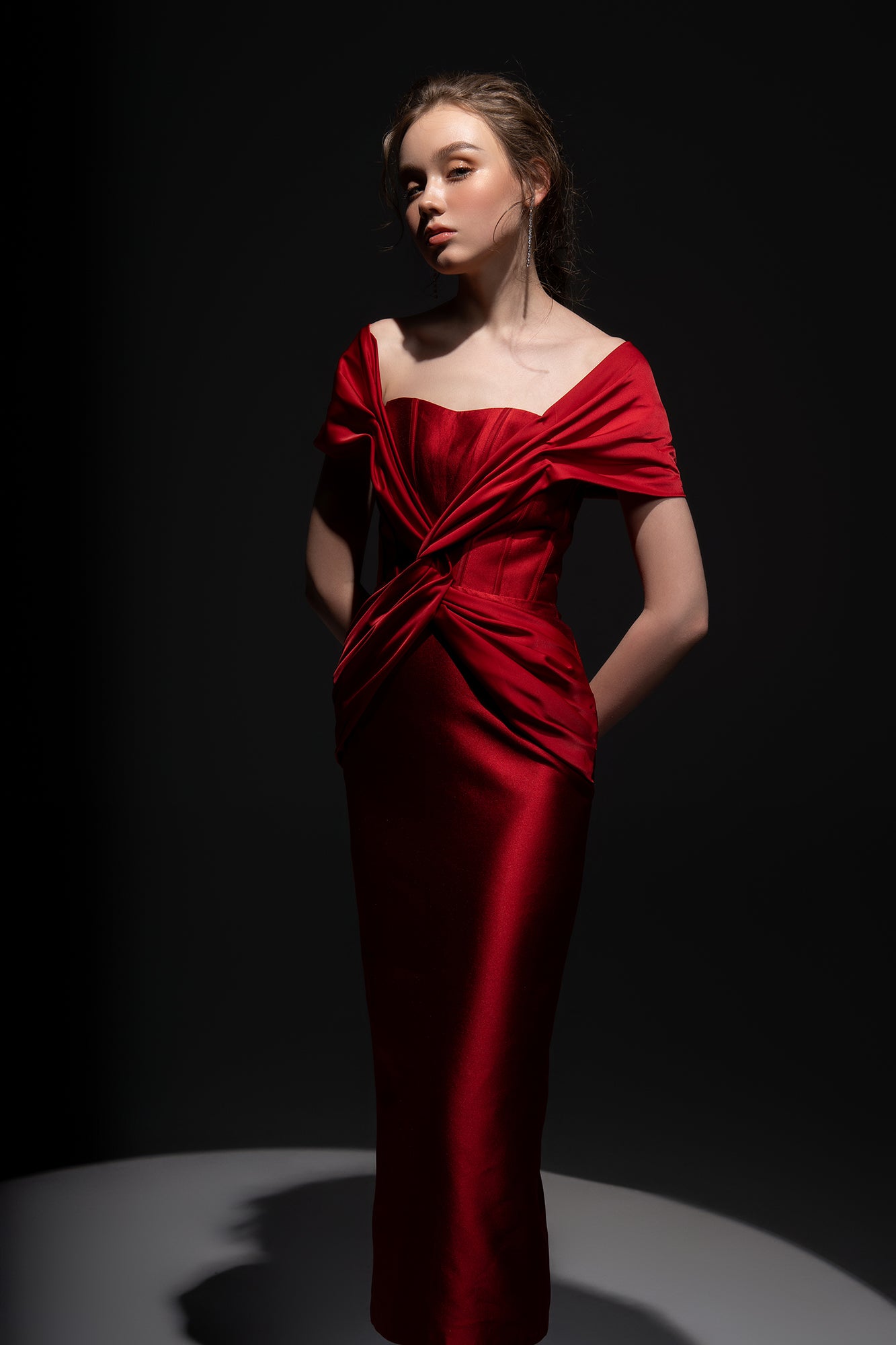 Jaime Taffeta corset dress