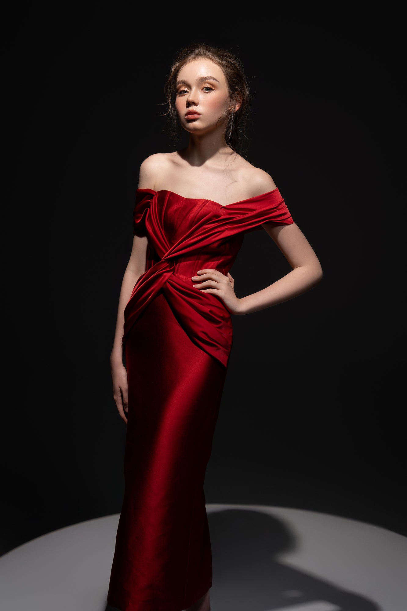 Jaime Taffeta corset dress