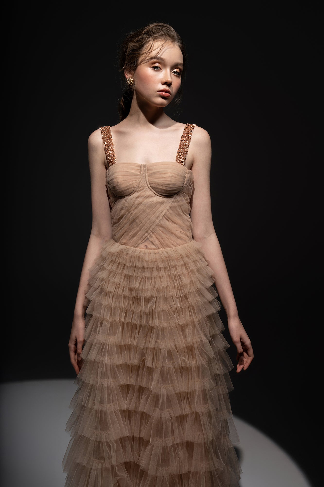 Laurent Tulle layered dress