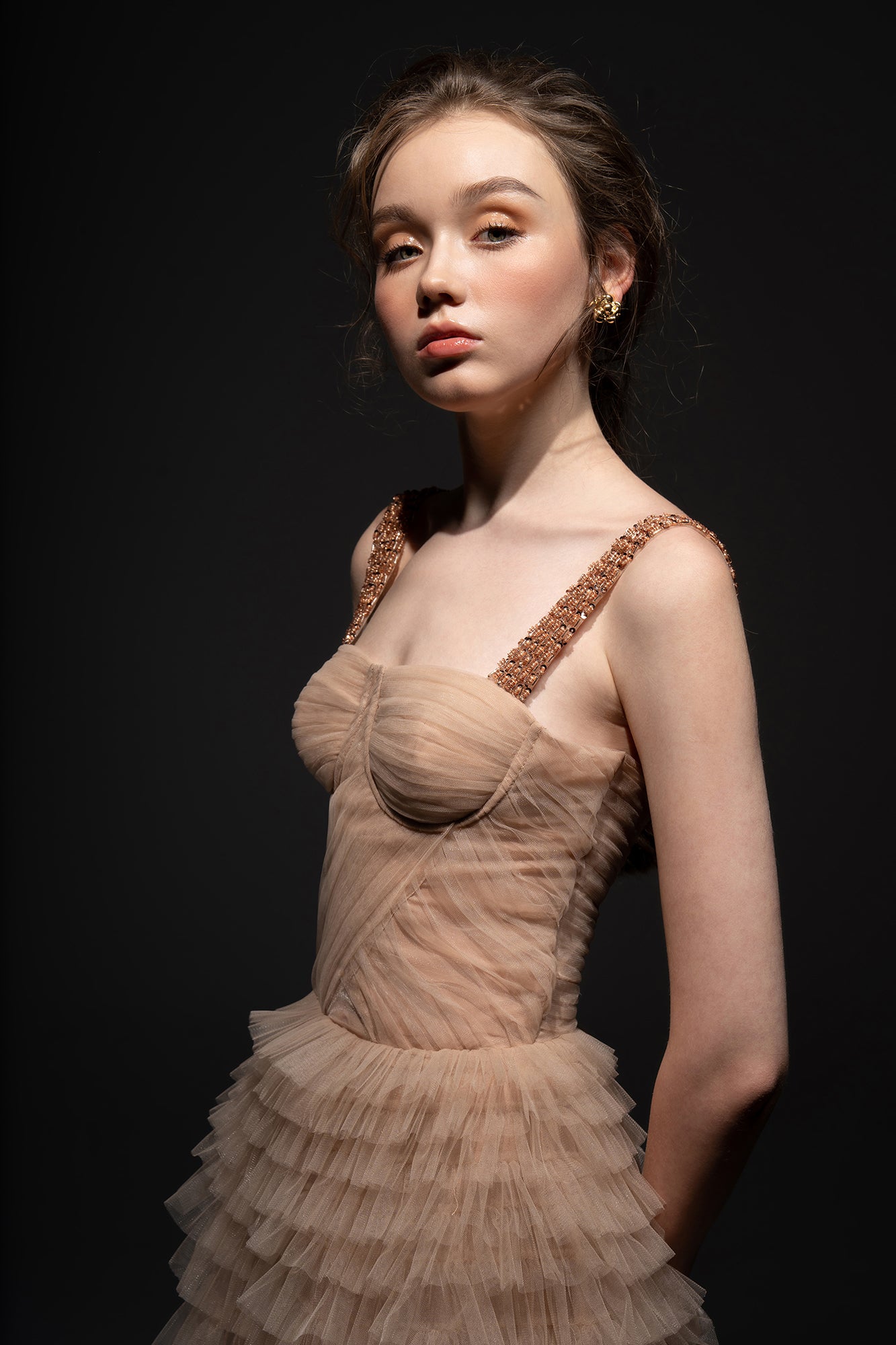 Laurent Tulle layered dress
