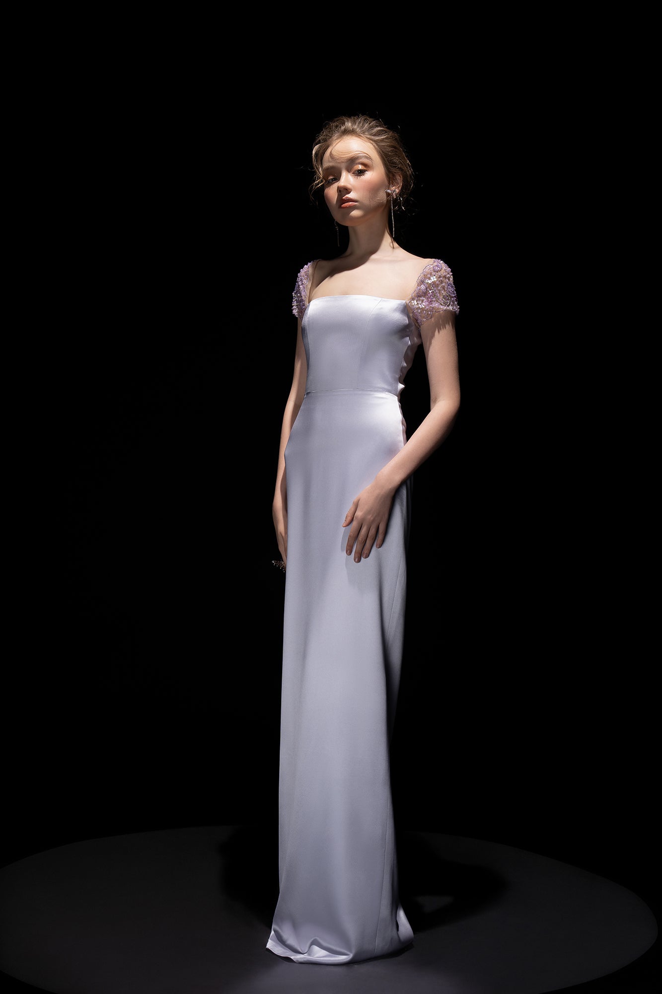 Cara Silk satin attached dress