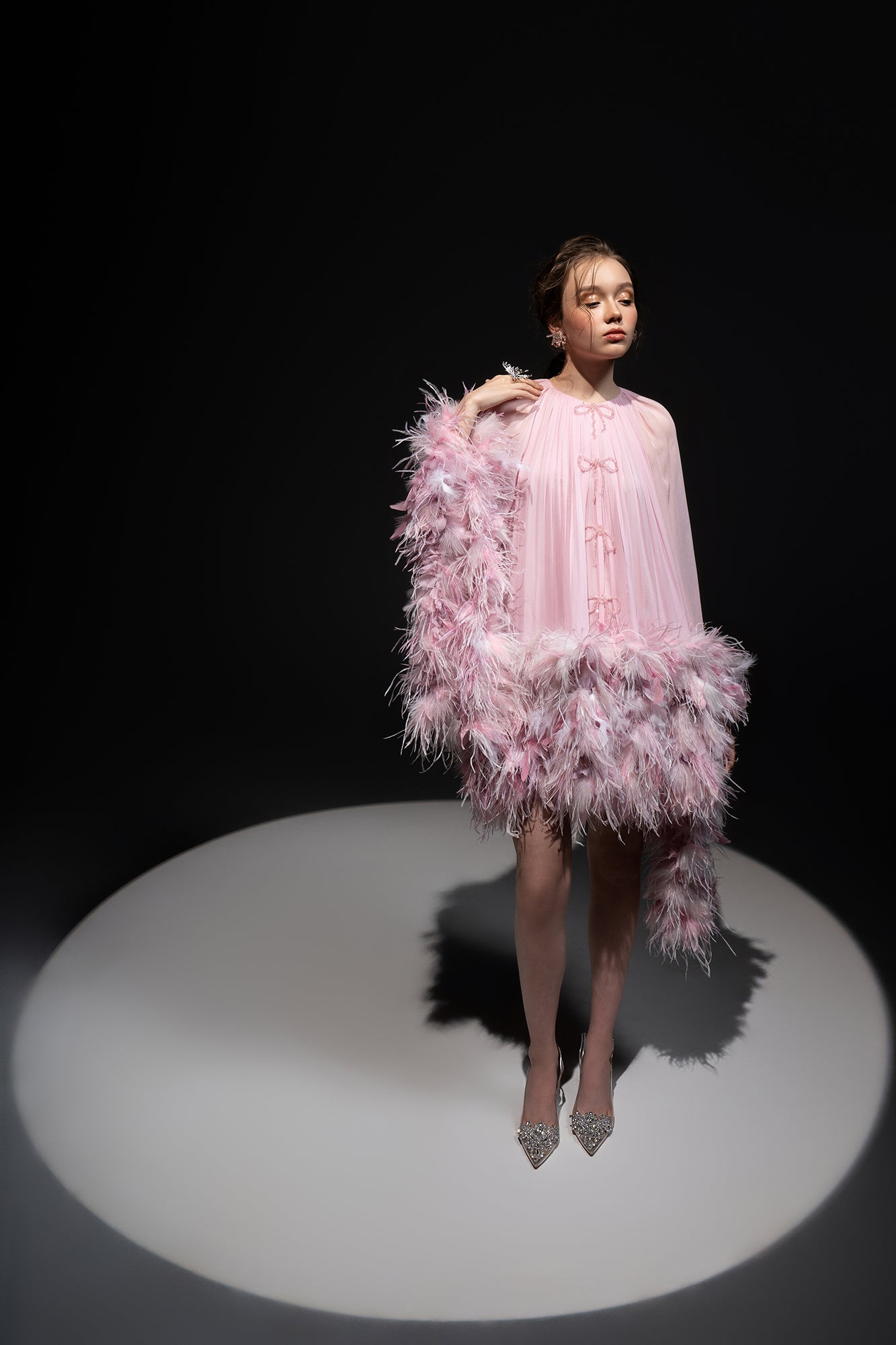 Annie Chiffon funnel Dress