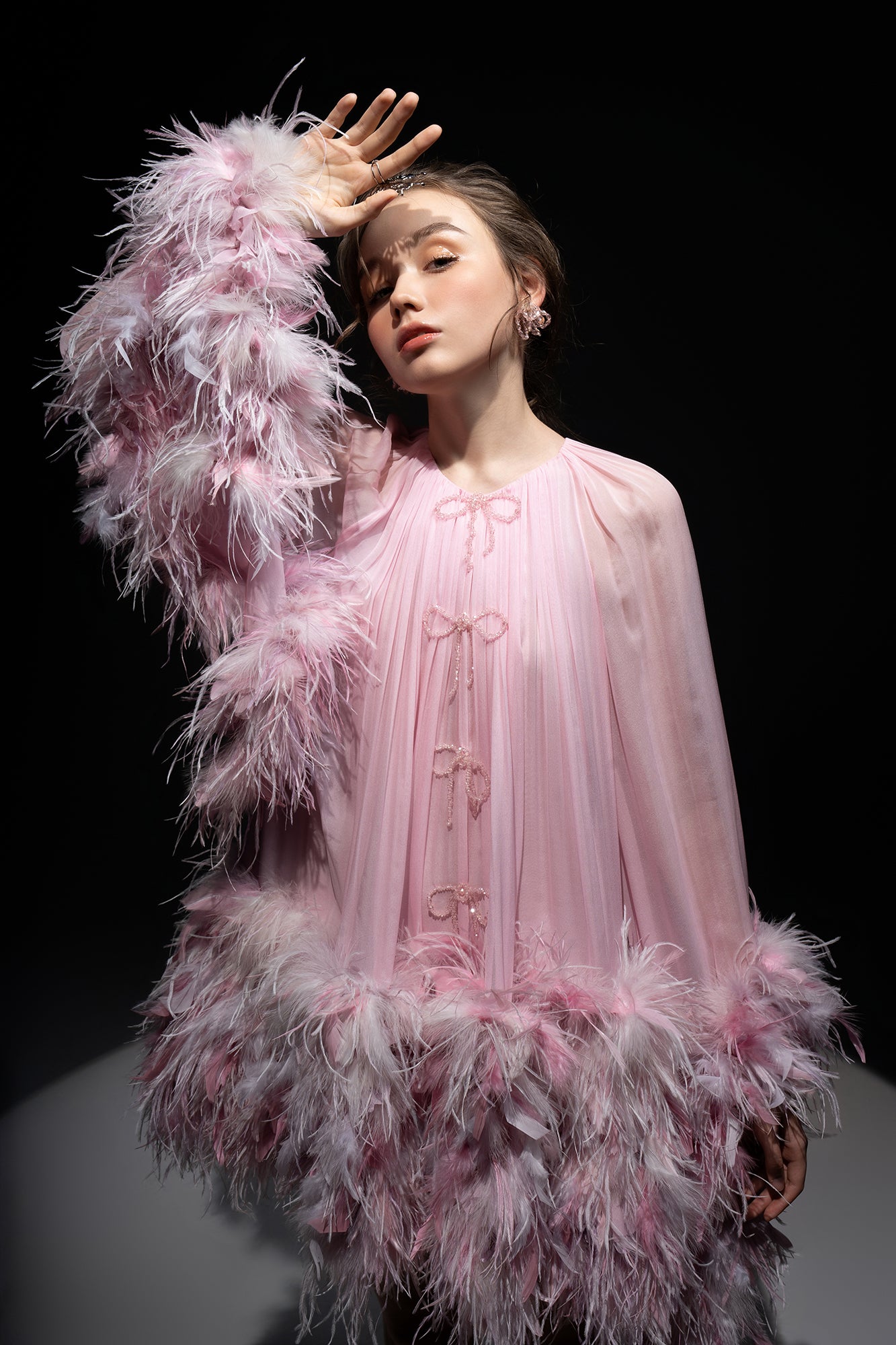 Annie Chiffon funnel Dress